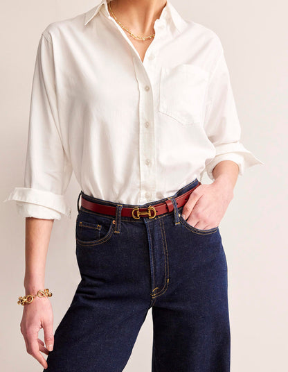 Ceinture fine Iris à mors-Rouge-2