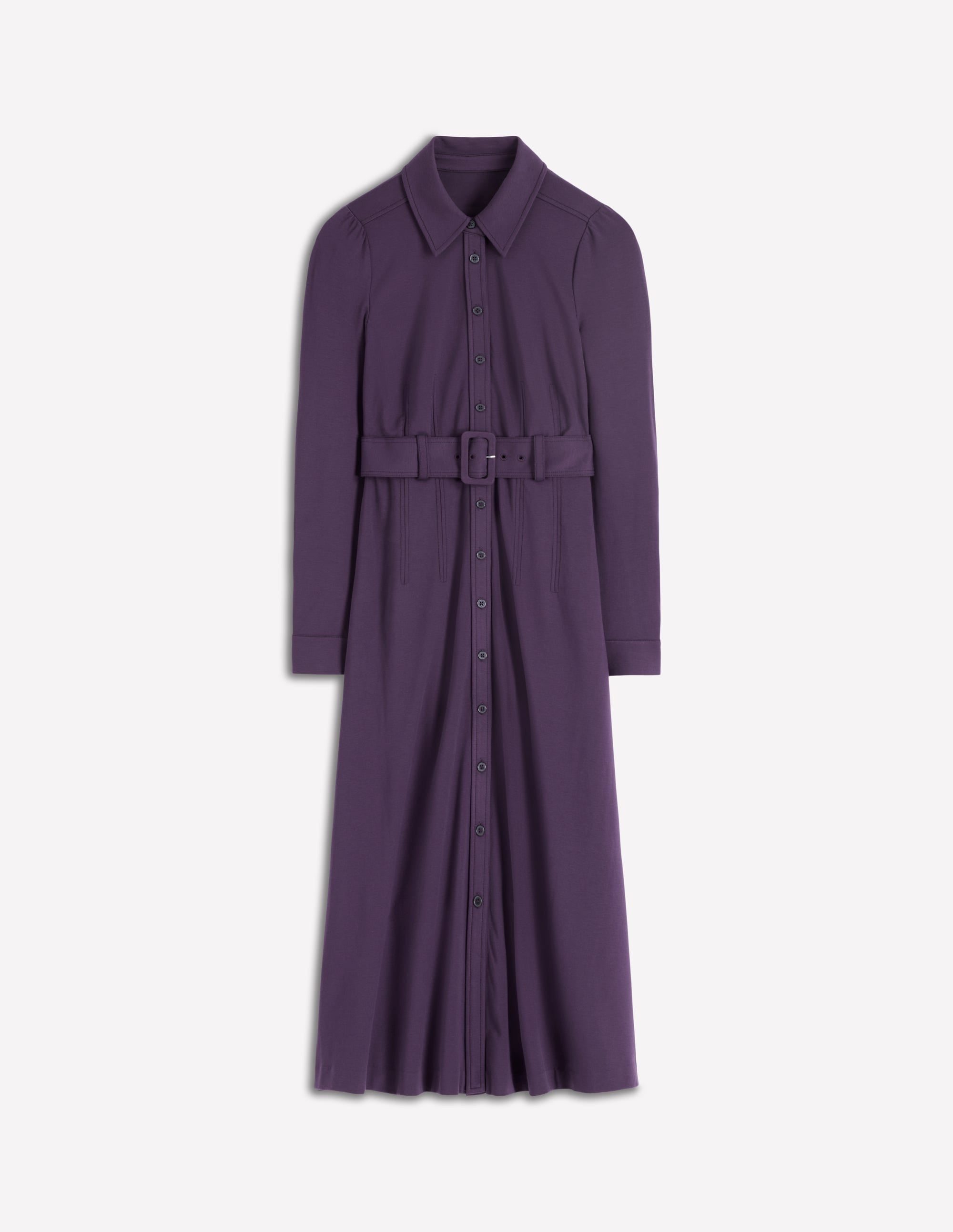 Anita Langärmliges Hemdblusenkleid-Brombeere - Image 7