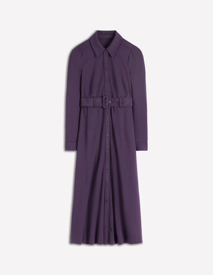 Anita Langärmliges Hemdblusenkleid-Brombeere-7