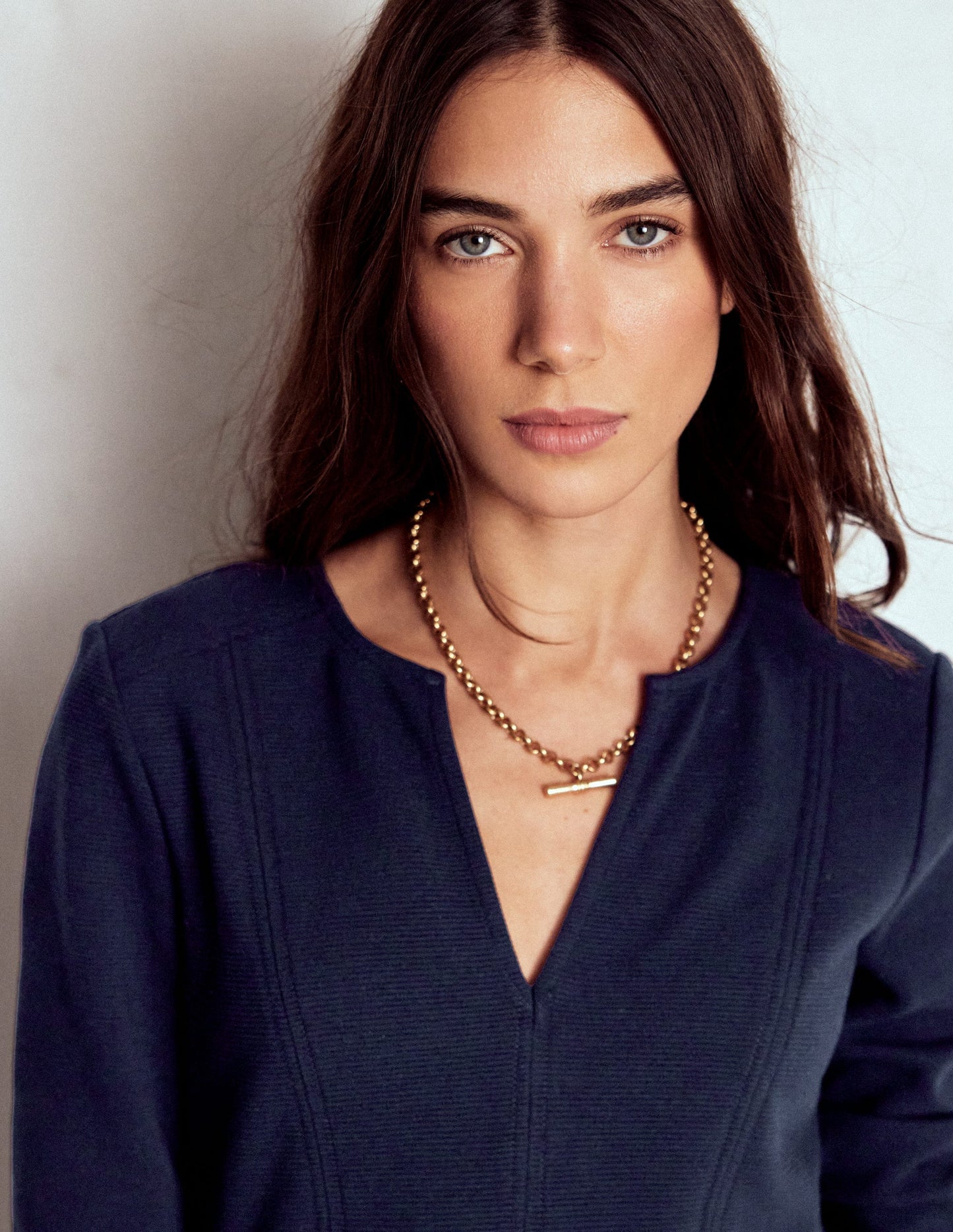 Colette Ottoman-Etuikleid-Marineblau