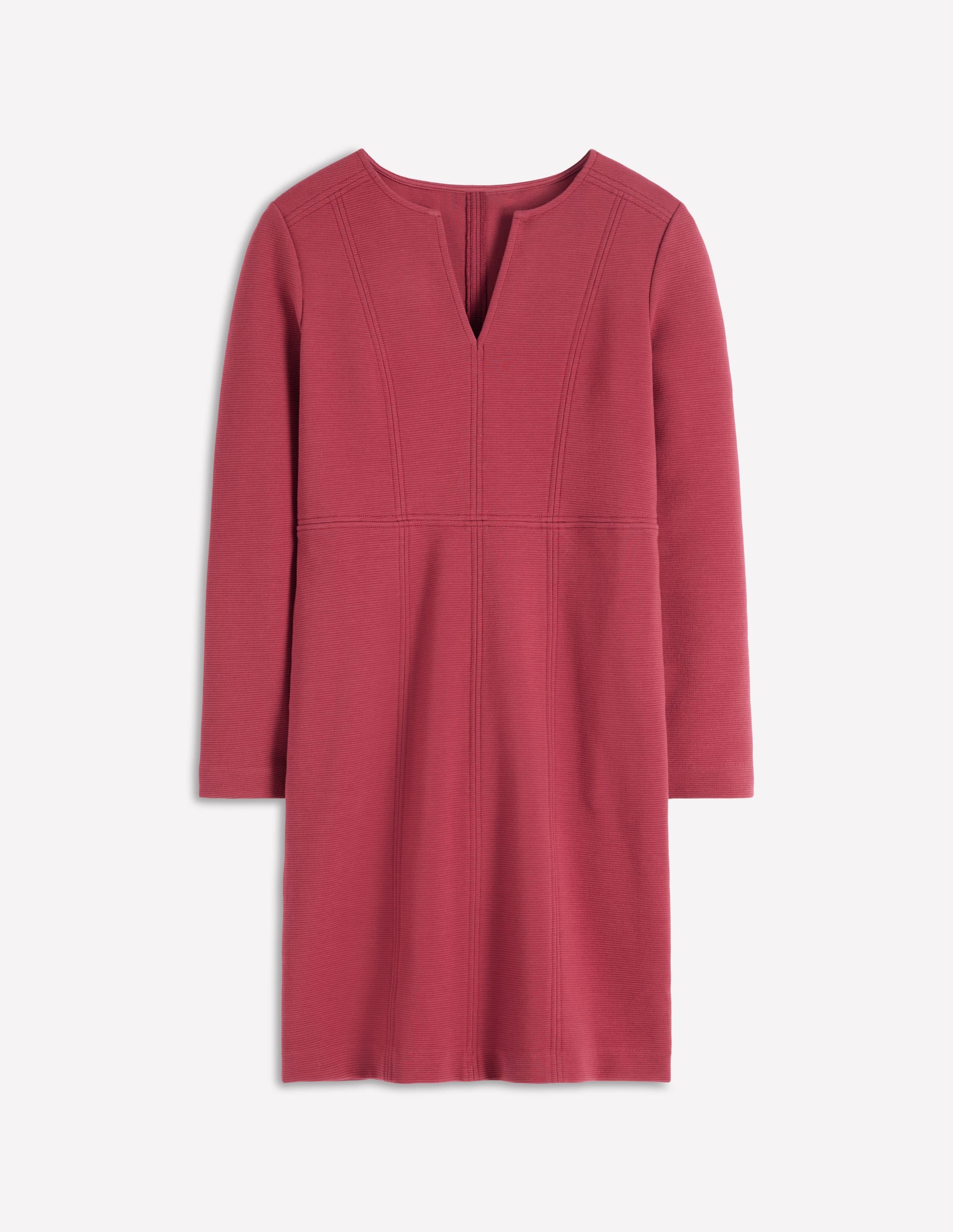 Robe droite Colette en ottoman-Rouge rubis - Image 5