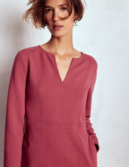 Colette Ottoman-Etuikleid-Rubinrot-2