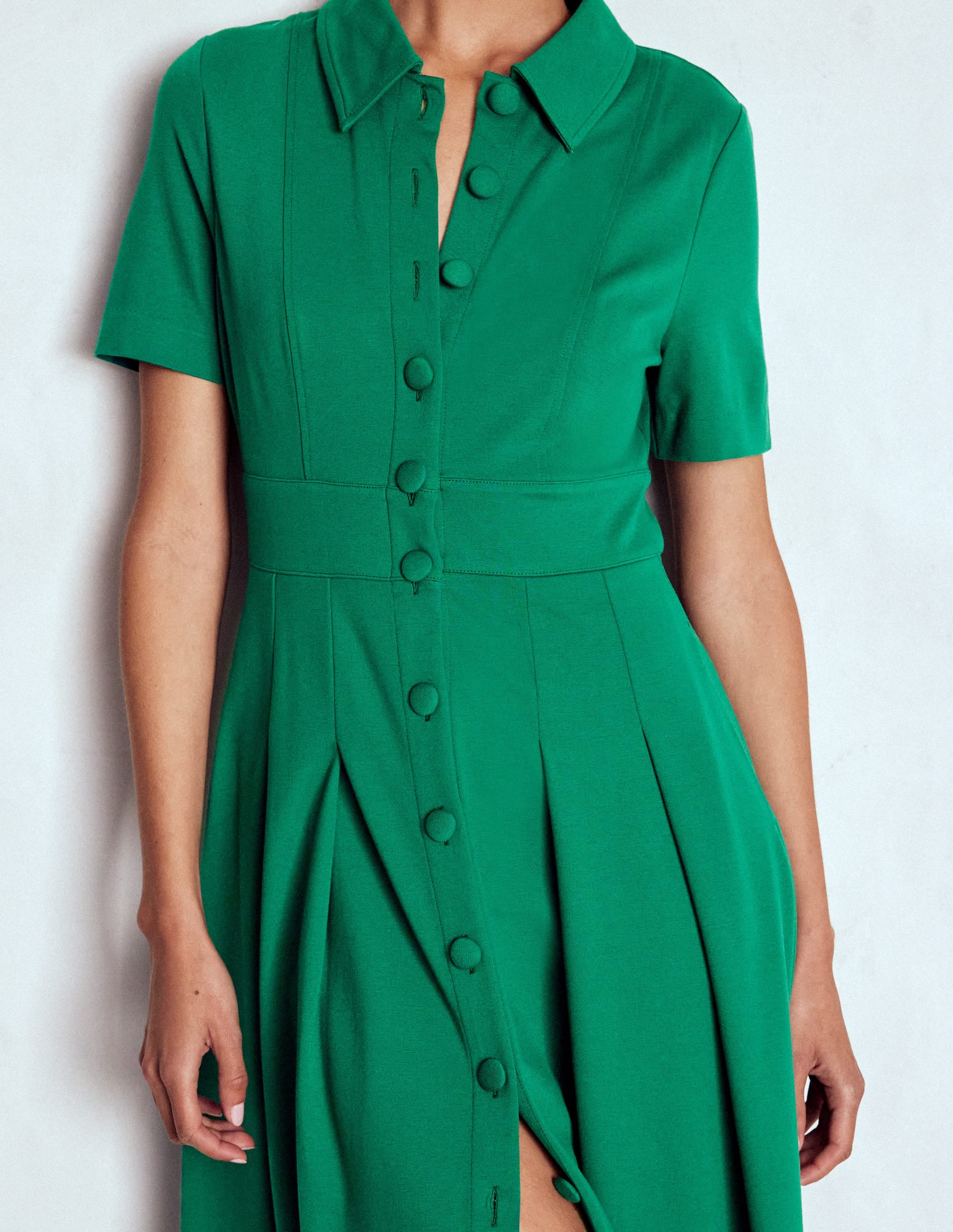 Bridget Ponte-Hemdblusenkleid-Juwelengrün - Image 2