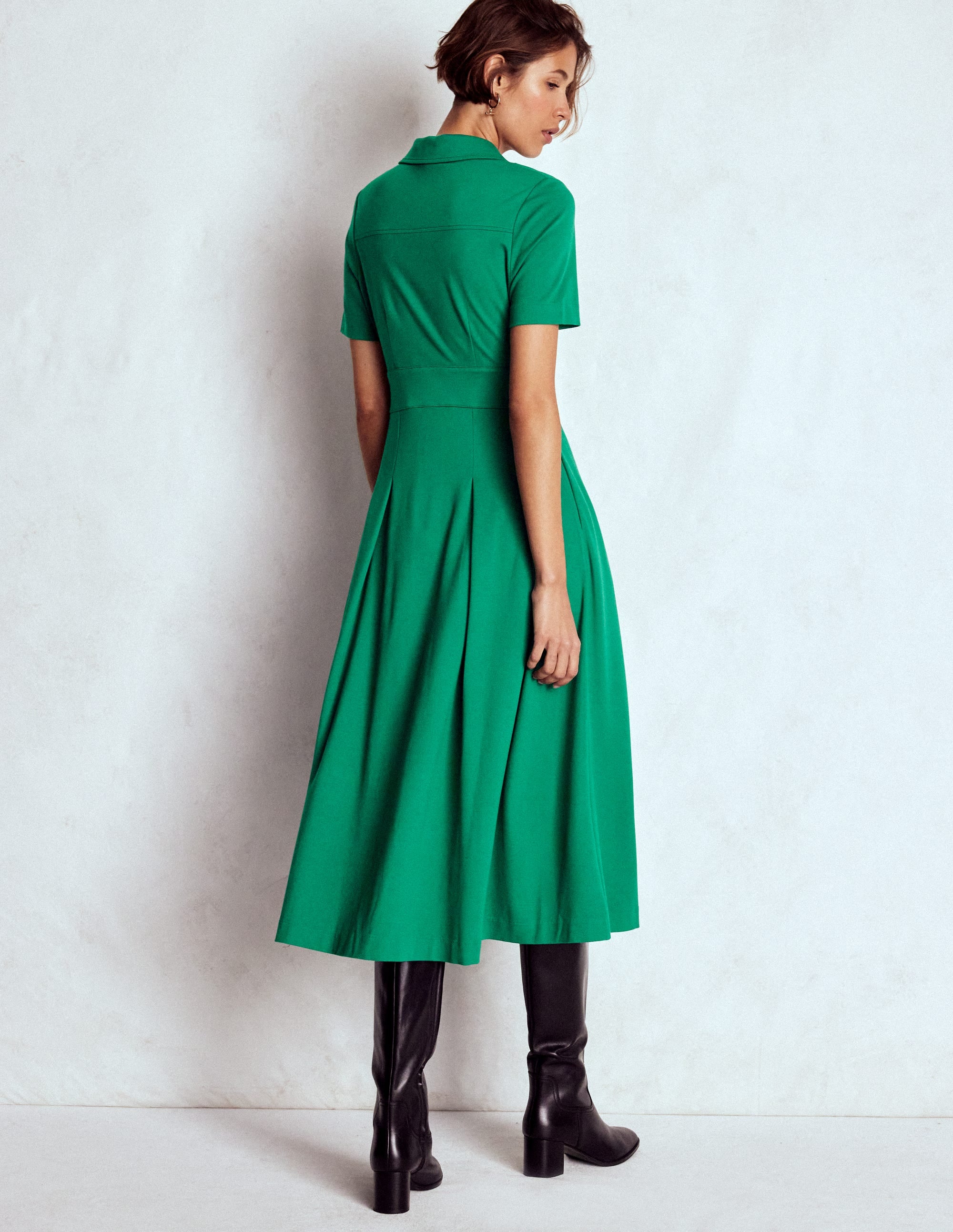 Bridget Ponte-Hemdblusenkleid-Juwelengrün - Image 3