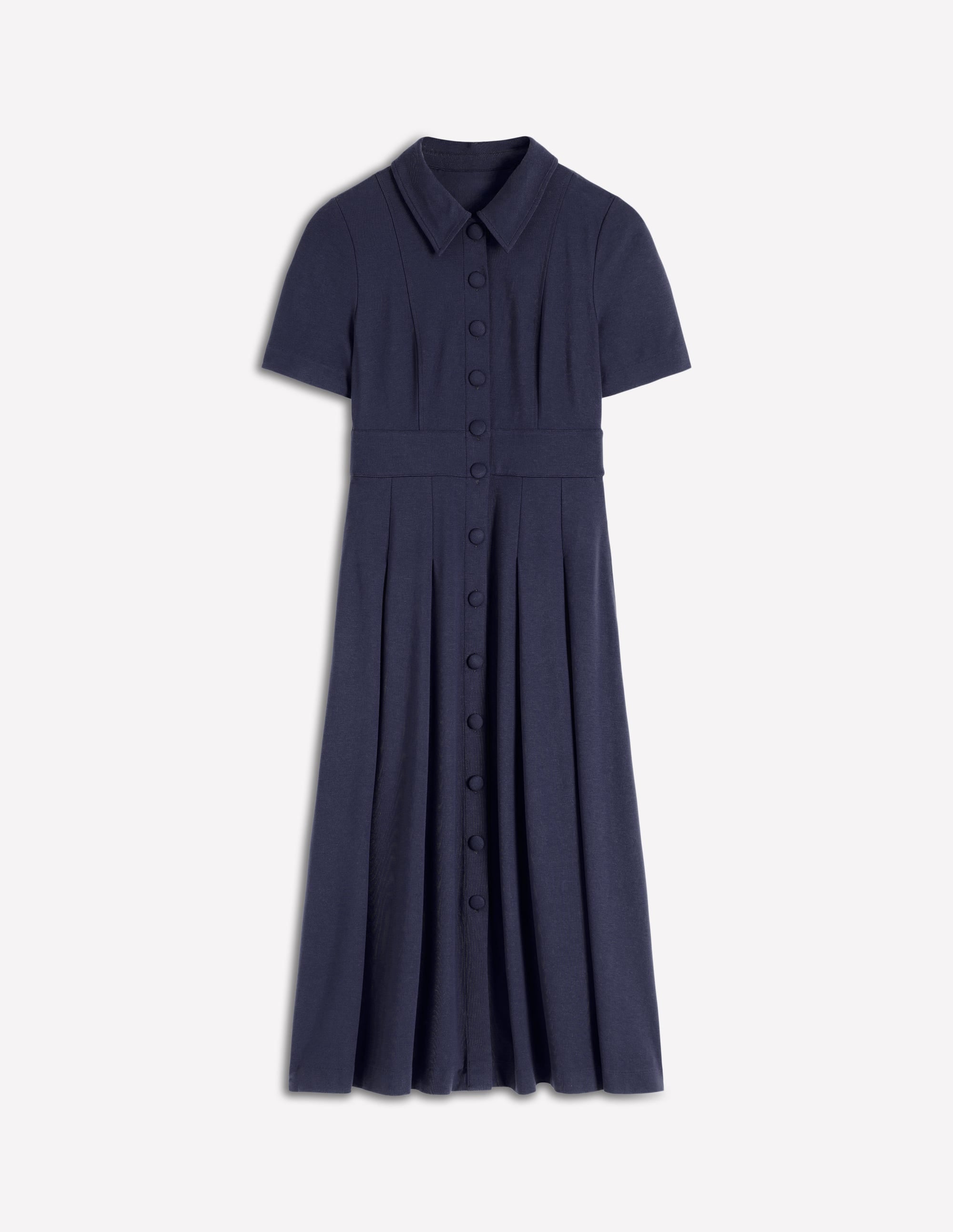 Bridget Ponte-Hemdblusenkleid-Marineblau - Image 5