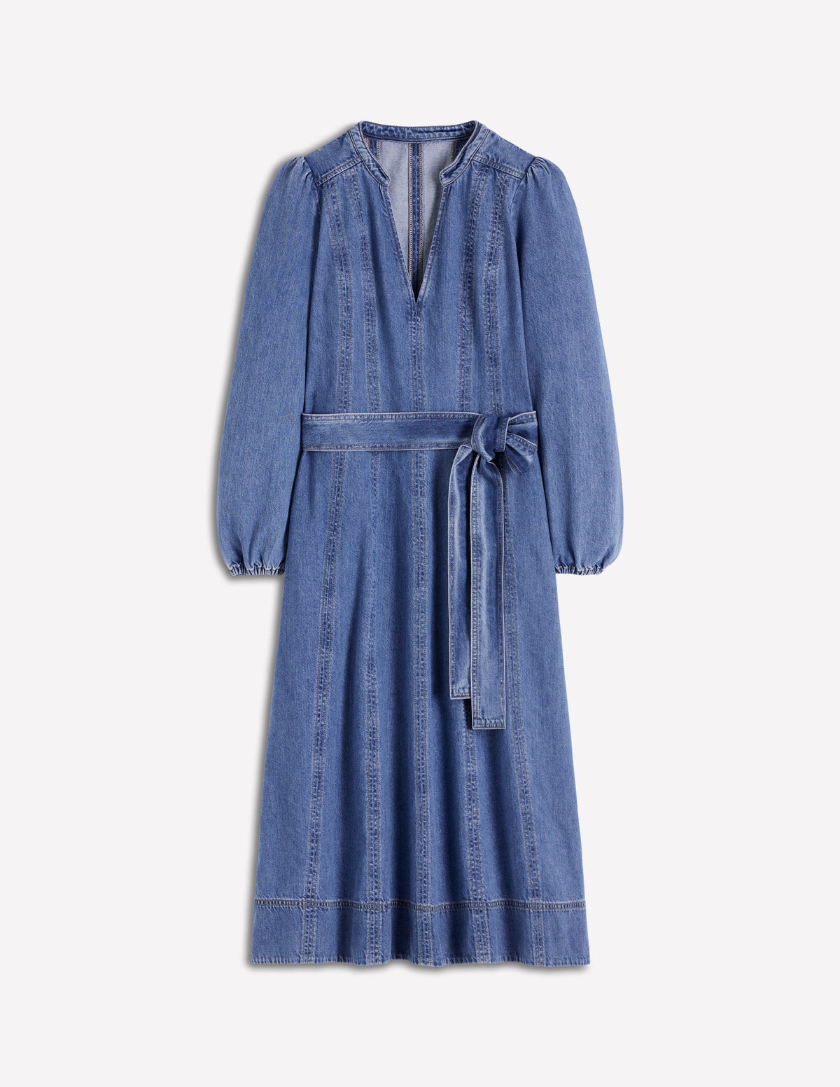 Ausgestelltes Jeanskleid mit Einsätzen-Medium Vintage - Image 6