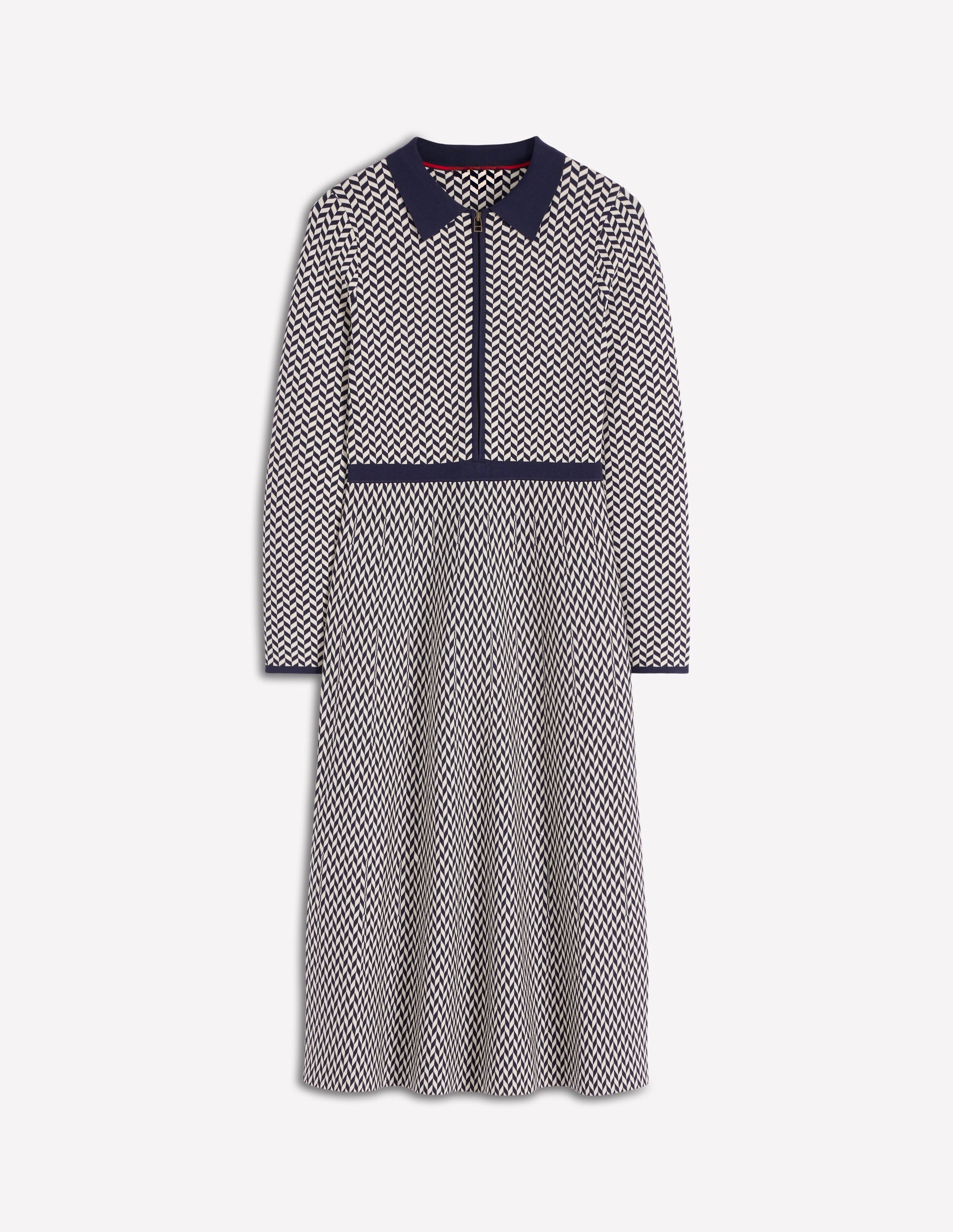 Fiona Chevron-Strickkleid-Zickzackmuster - Image 6