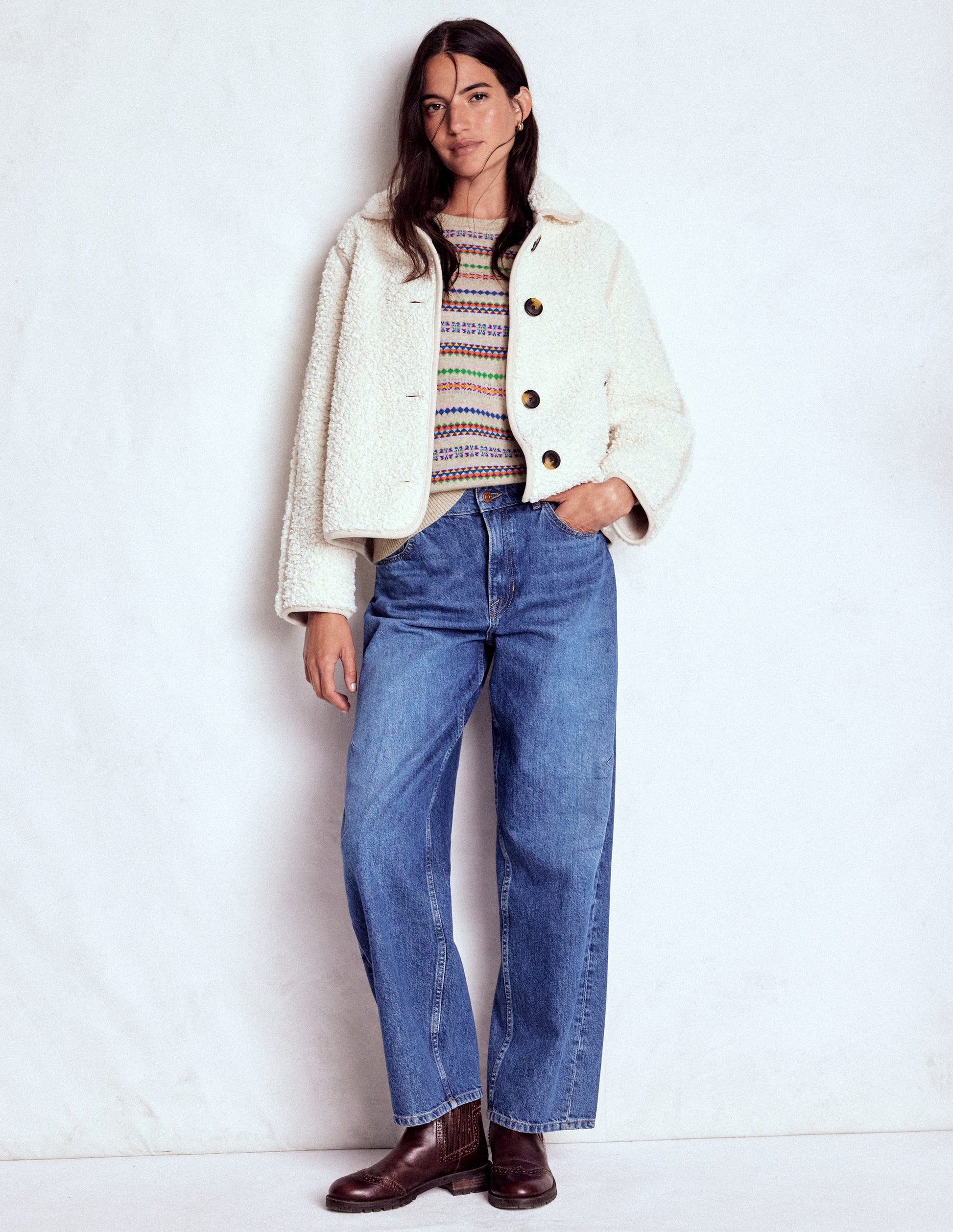 Lydia Cashmere Jumper-Oatmeal Melange Fair Isle-7