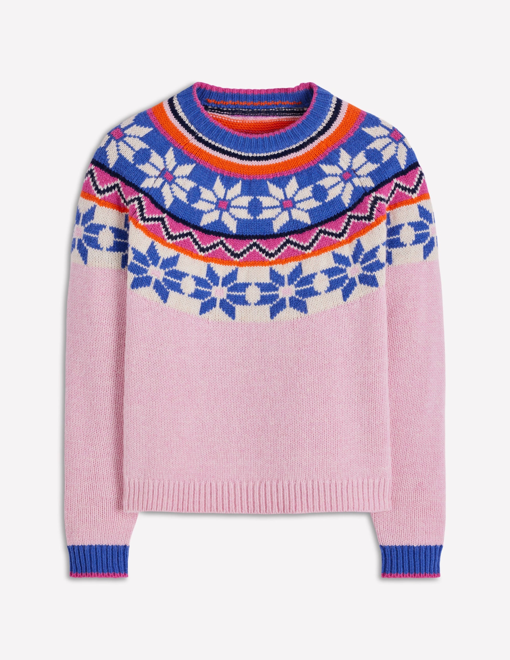 Eleanor Fair-Isle-Pullover-Wiesenrosa-8