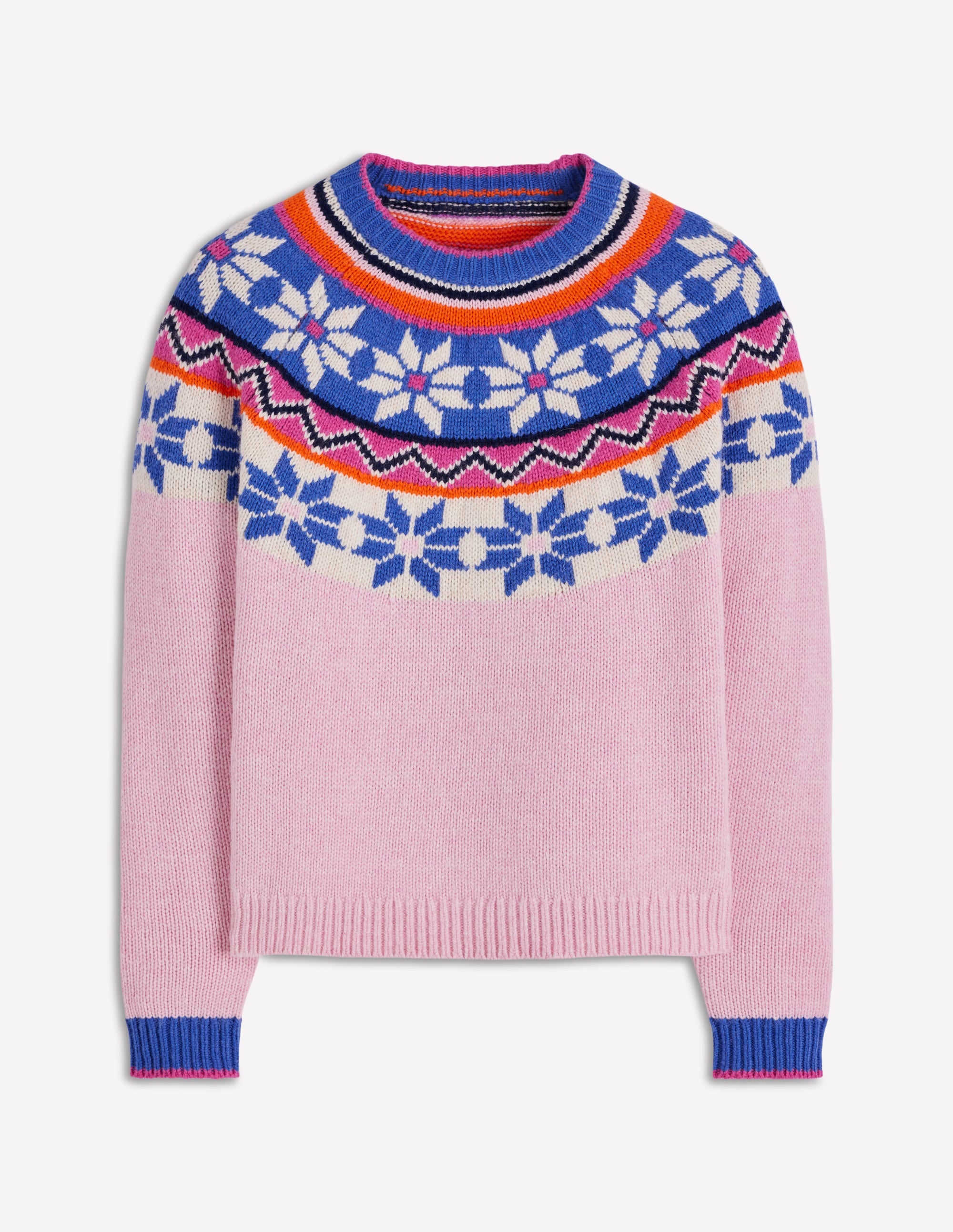 Eleanor Fair-Isle-Pullover-Wiesenrosa - Image 8
