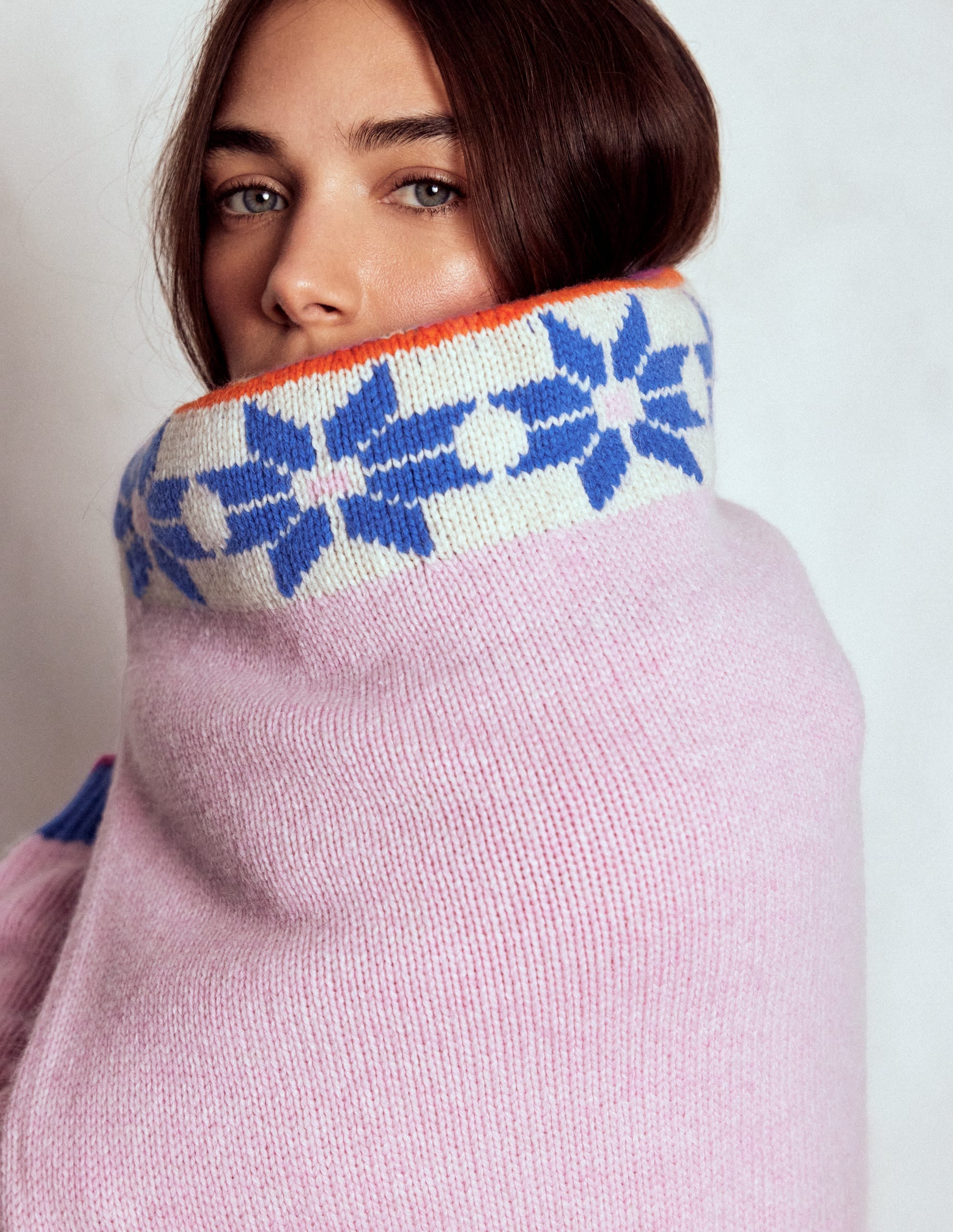 Eleanor Fair-Isle-Pullover-Wiesenrosa - Image 6