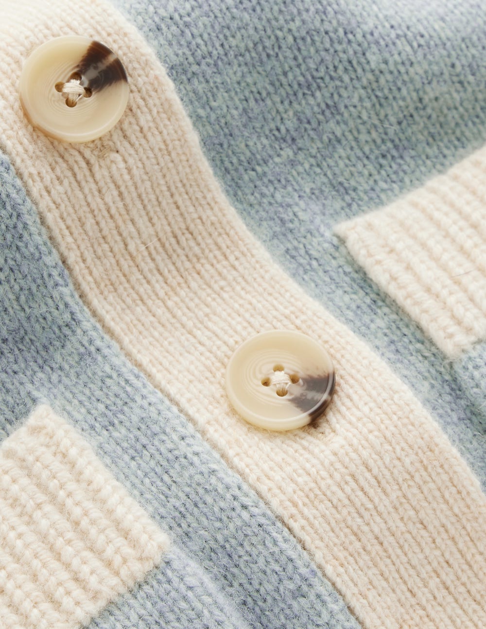 Marion Strickjacke aus Merinowolle-Schneevogel-Blau, Marineblau - Image 7