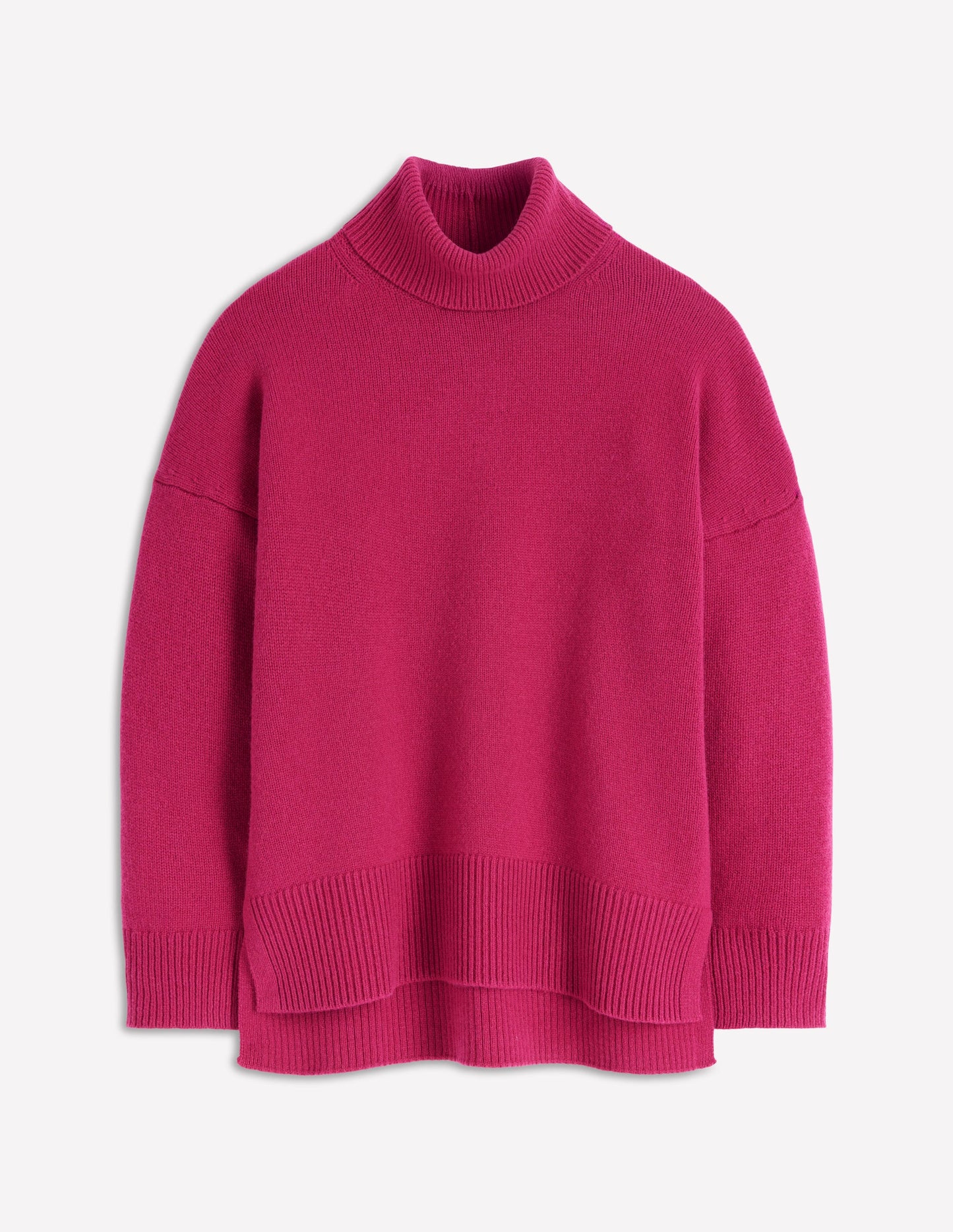 Polly Merino-Rollkragenpullover-Sorbet-Rosa