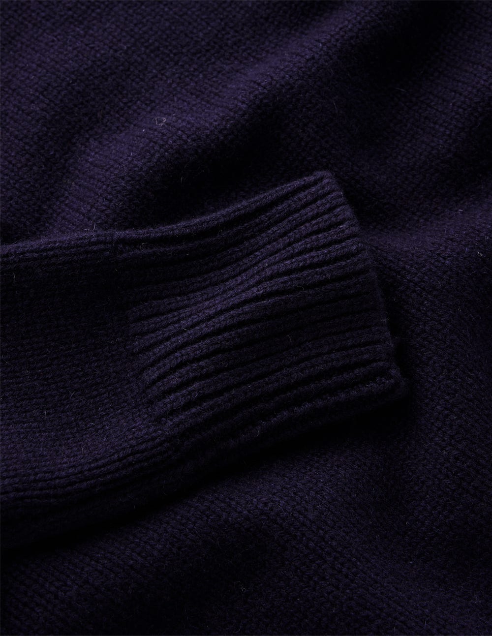 Grobstrick-Kaschmirpullover-Marineblau - Image 8