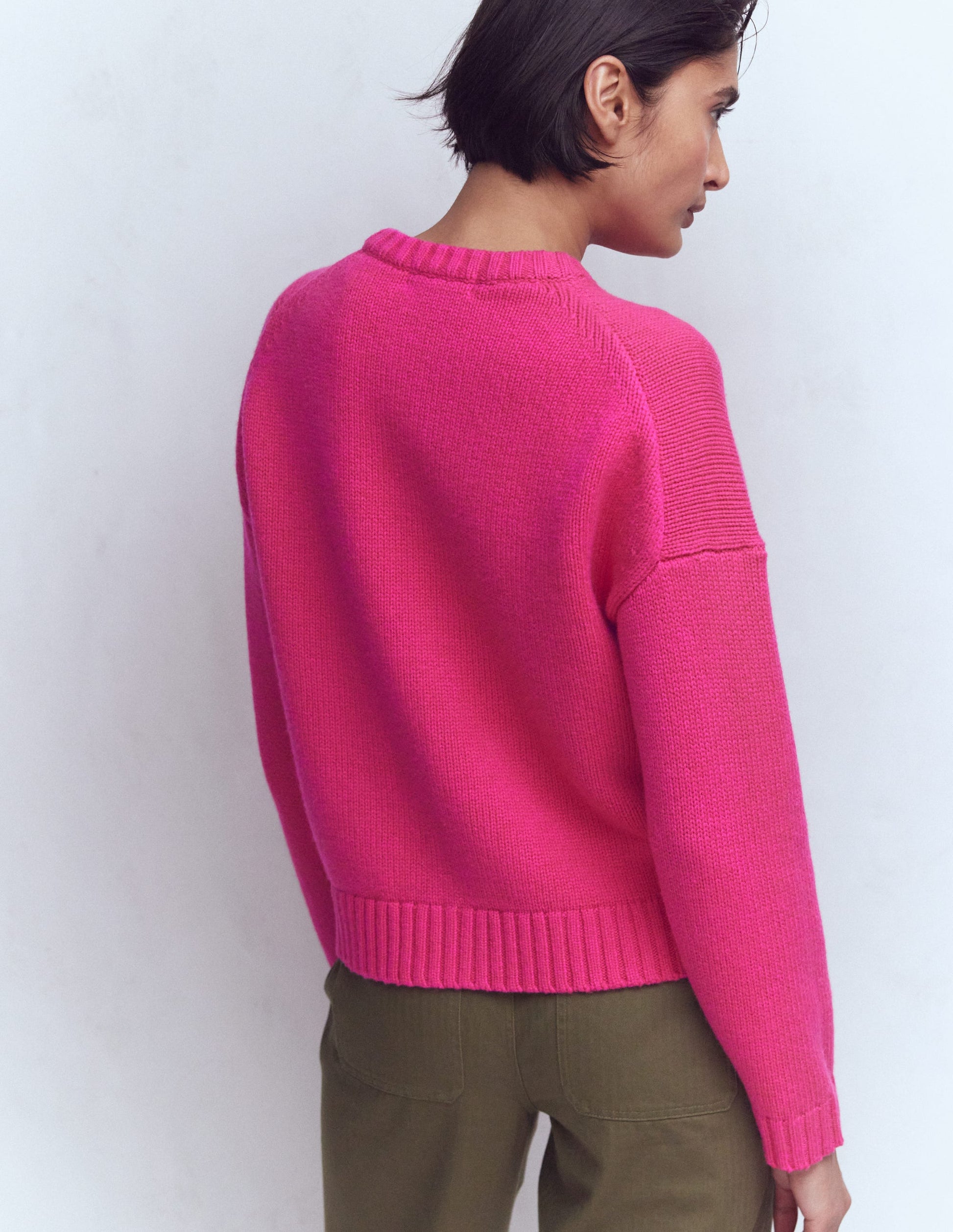 Maya Jacke mit Reißverschluss-Extravagantes Rosa-3