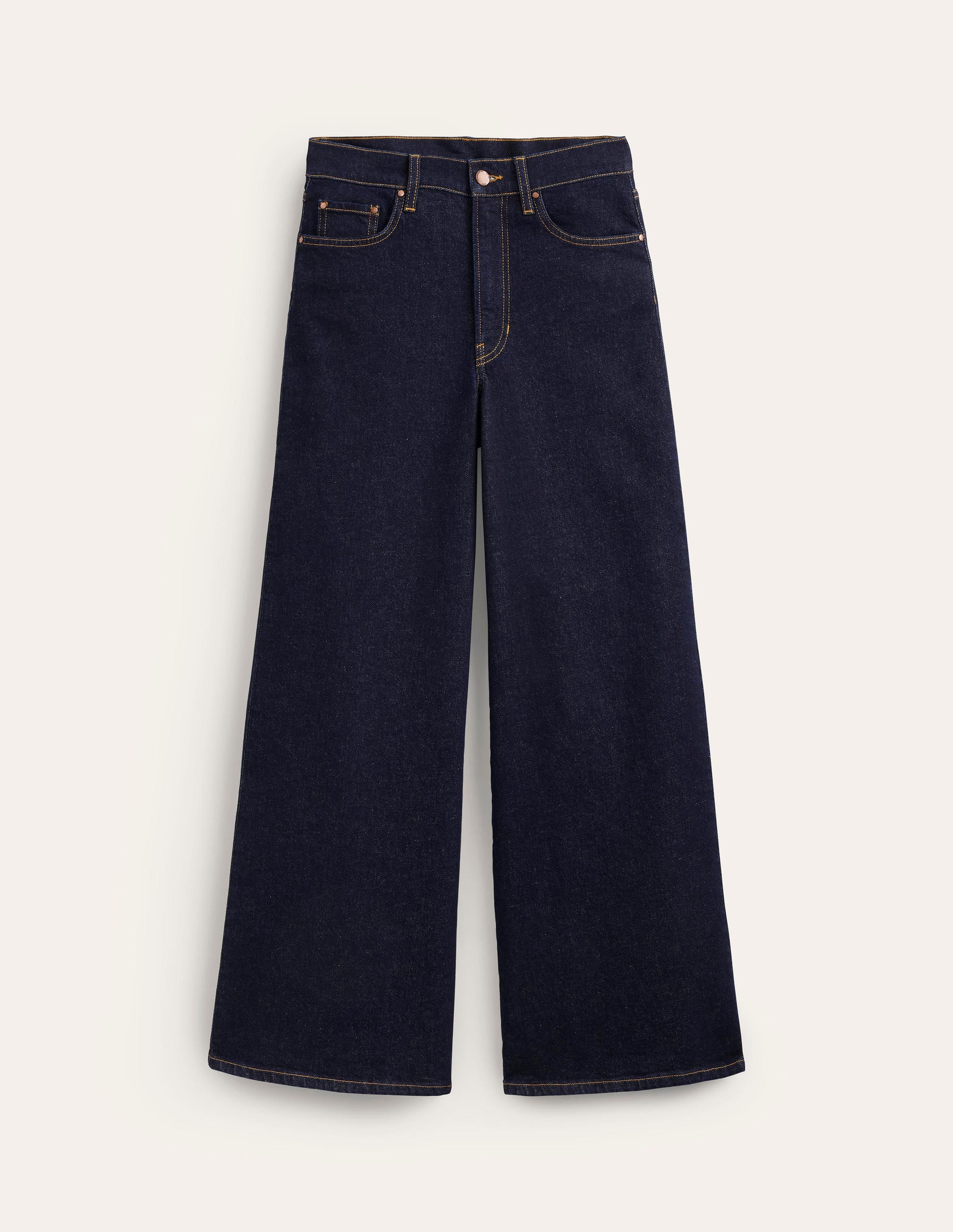 Jean large taille haute-Indigo Délavé - Image 7