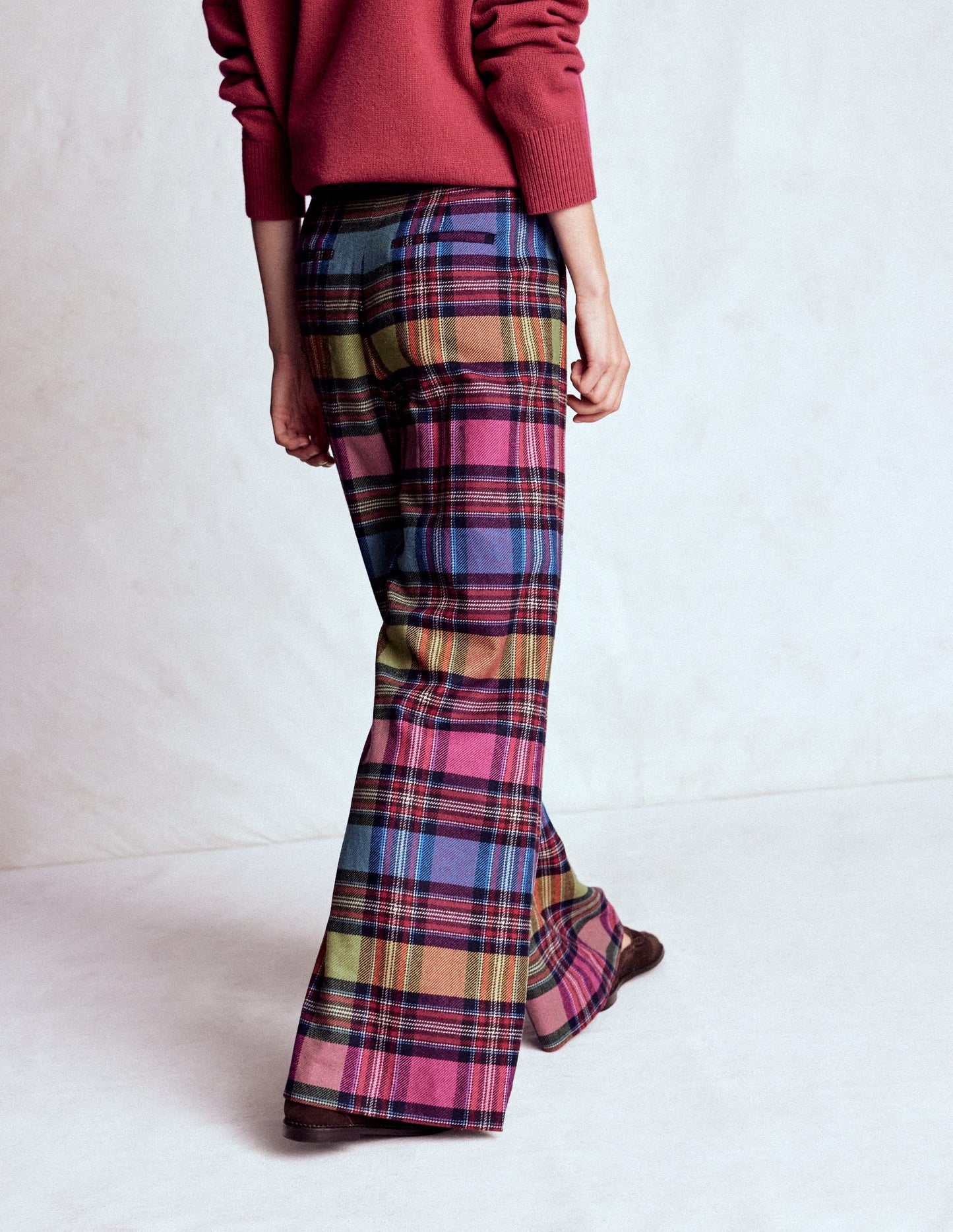 Kensington Wool Trousers-Multi Blanket Check
