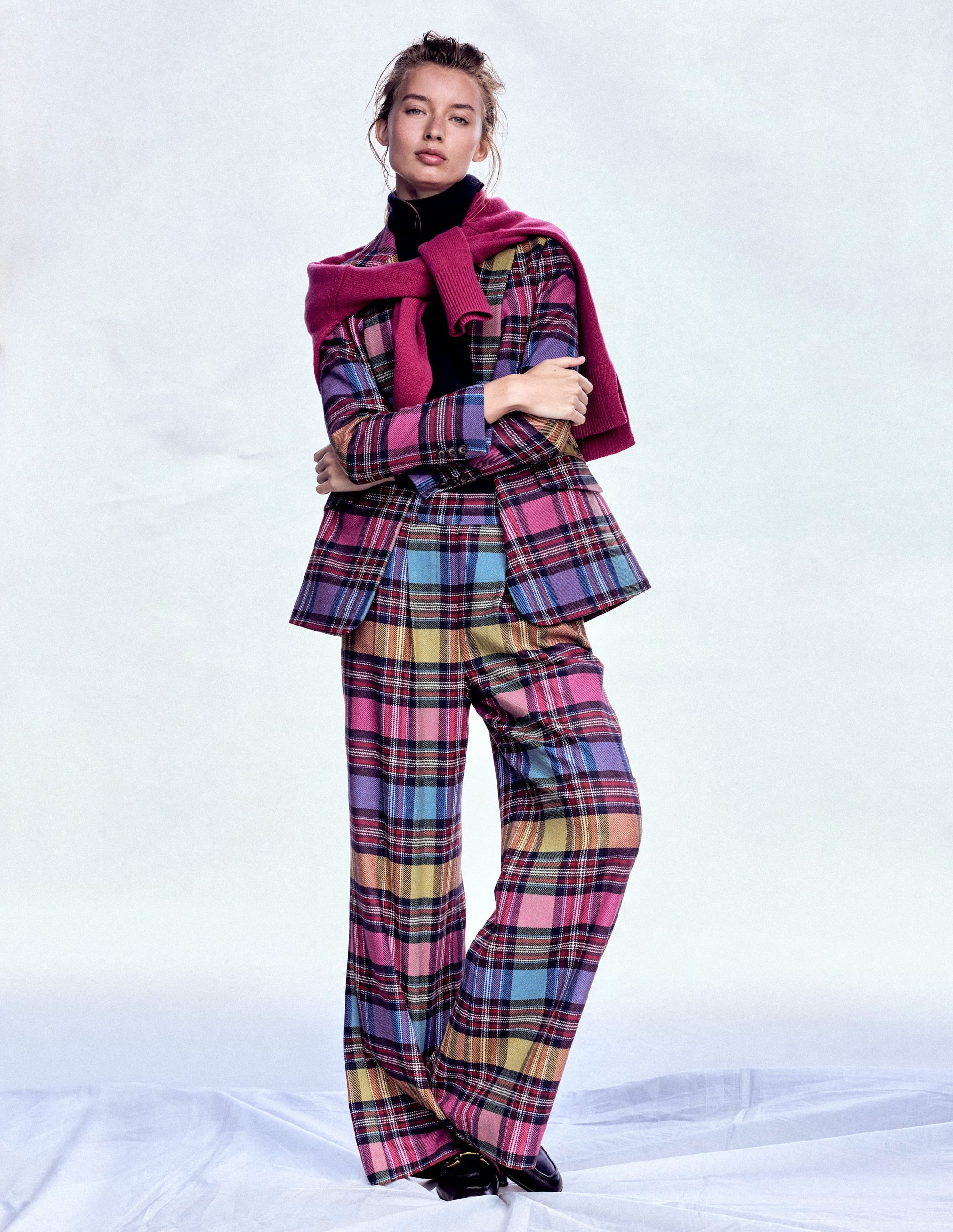 Kensington Wool Trousers-Multi Blanket Check - Image 5