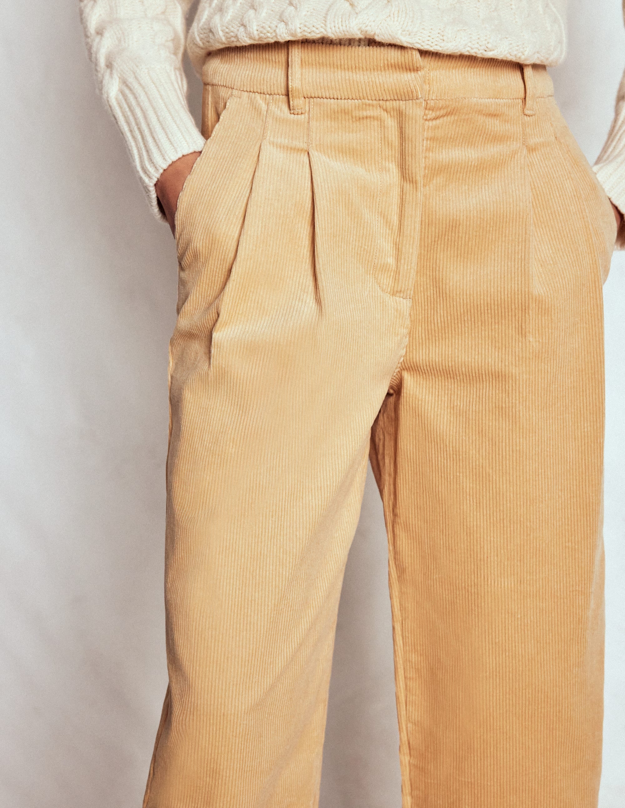Bloomsbury Cord Trousers-Stone - Image 2