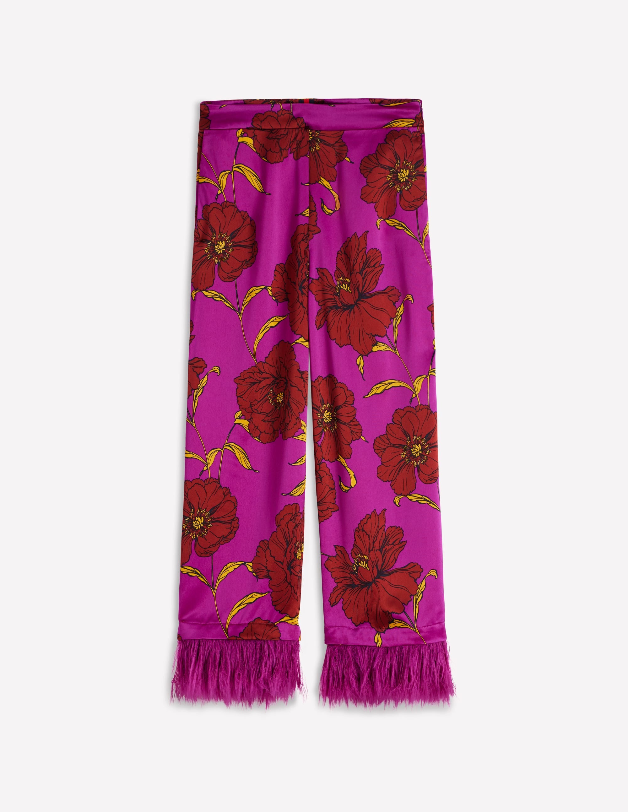 Hose mit Federbesatz-Königliches Lila, Pfingstrose - Image 8