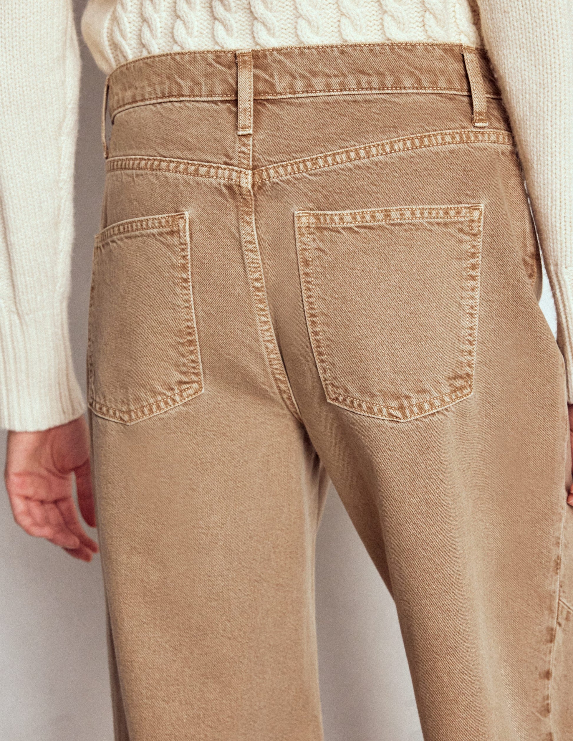 Lange Barrel-Jeans-Tabakbraun-3