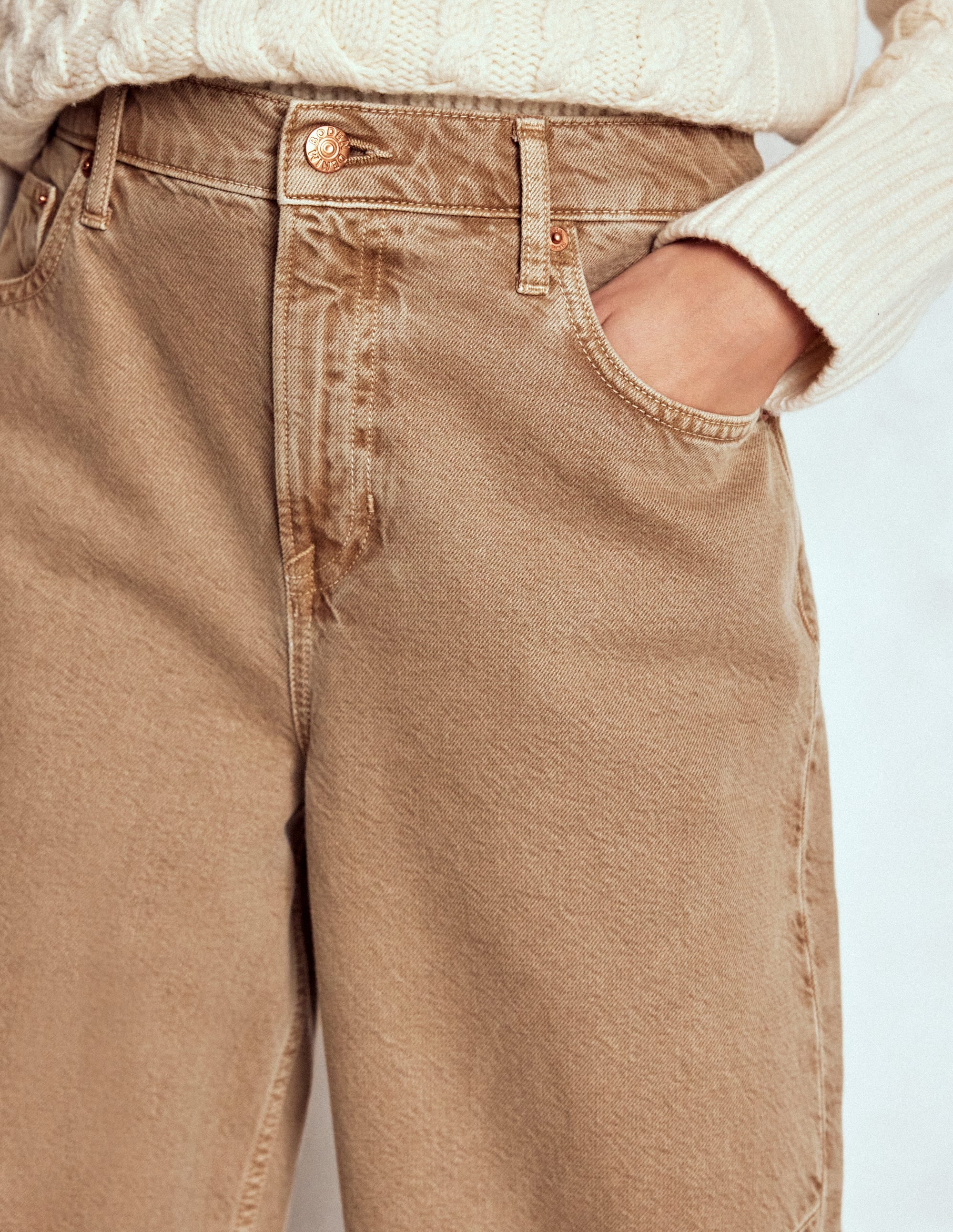 Barrel-Jeans-Tabakbraun - Image 5