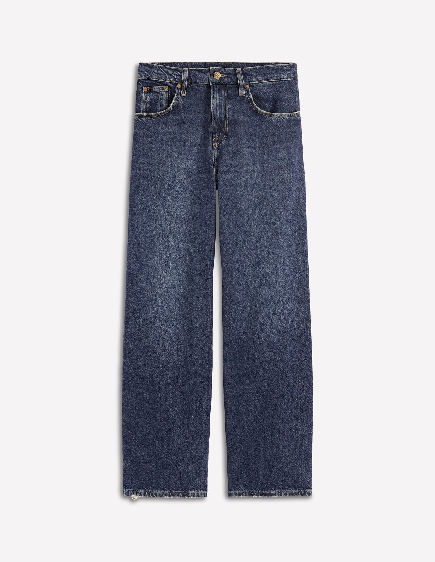 Jeans mit lässigem Beinschnitt-Dunkles Vintageblau