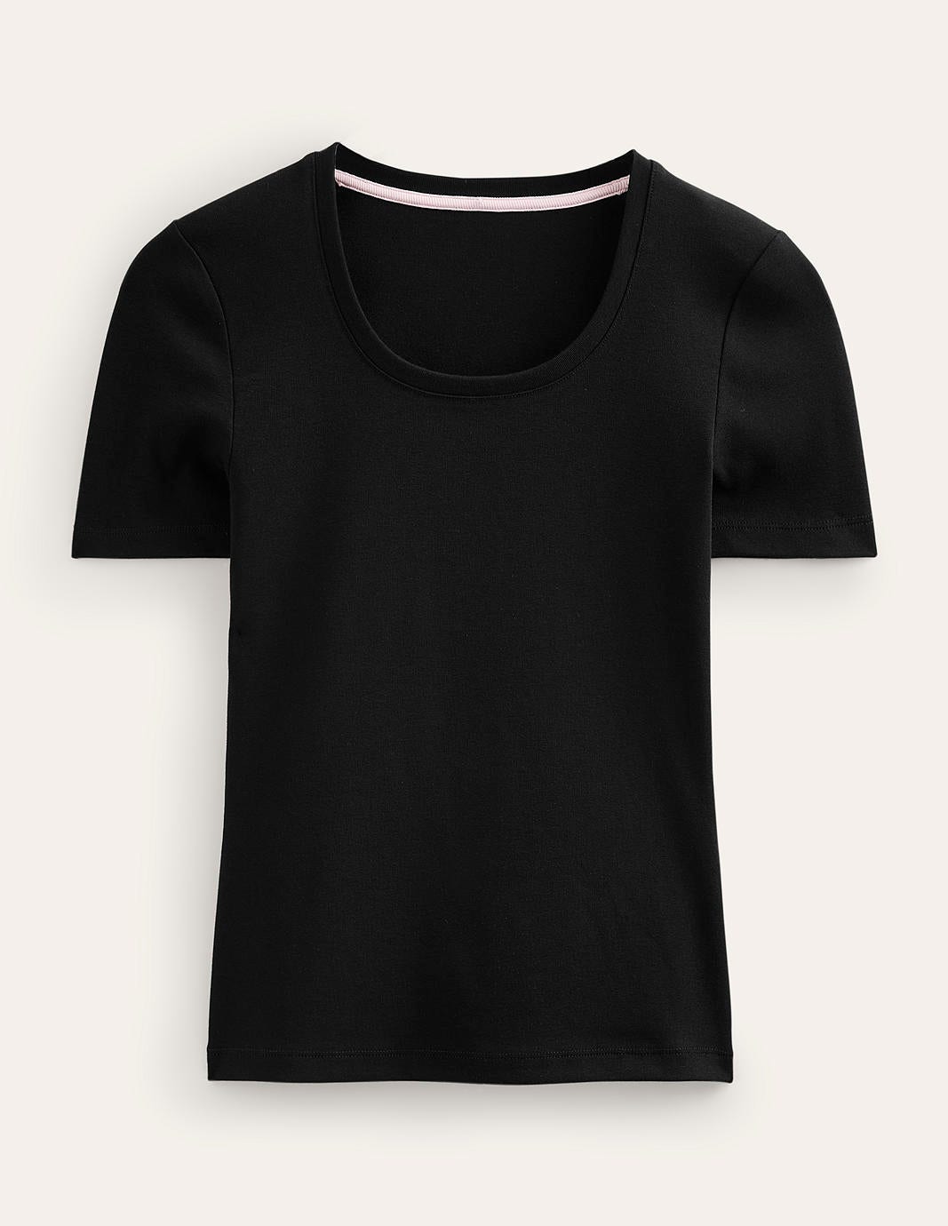 Basic-T-Shirt aus Jersey-Schwarz - Image 5