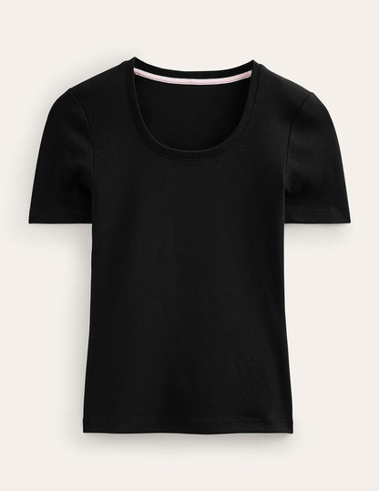 T-shirt essentiel en jersey-Noir-5