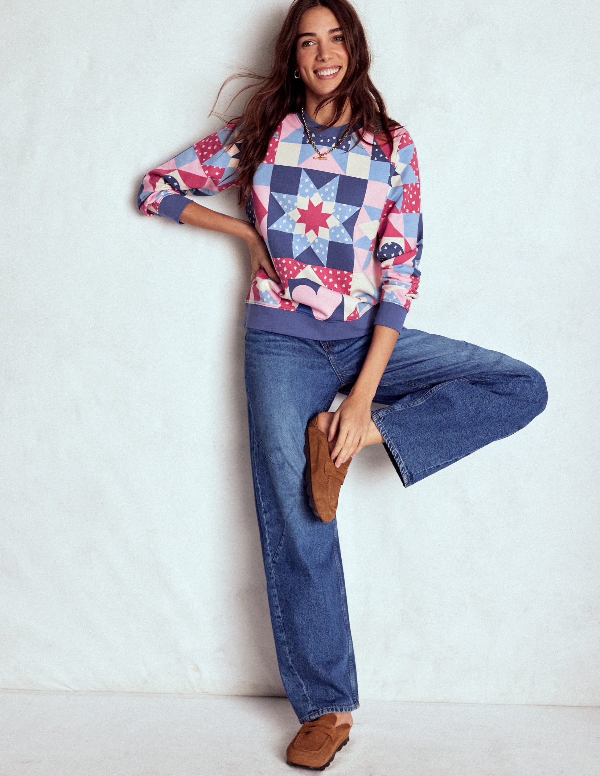 Sweat Hannah imprimé-Multi, patchwork cœur-5