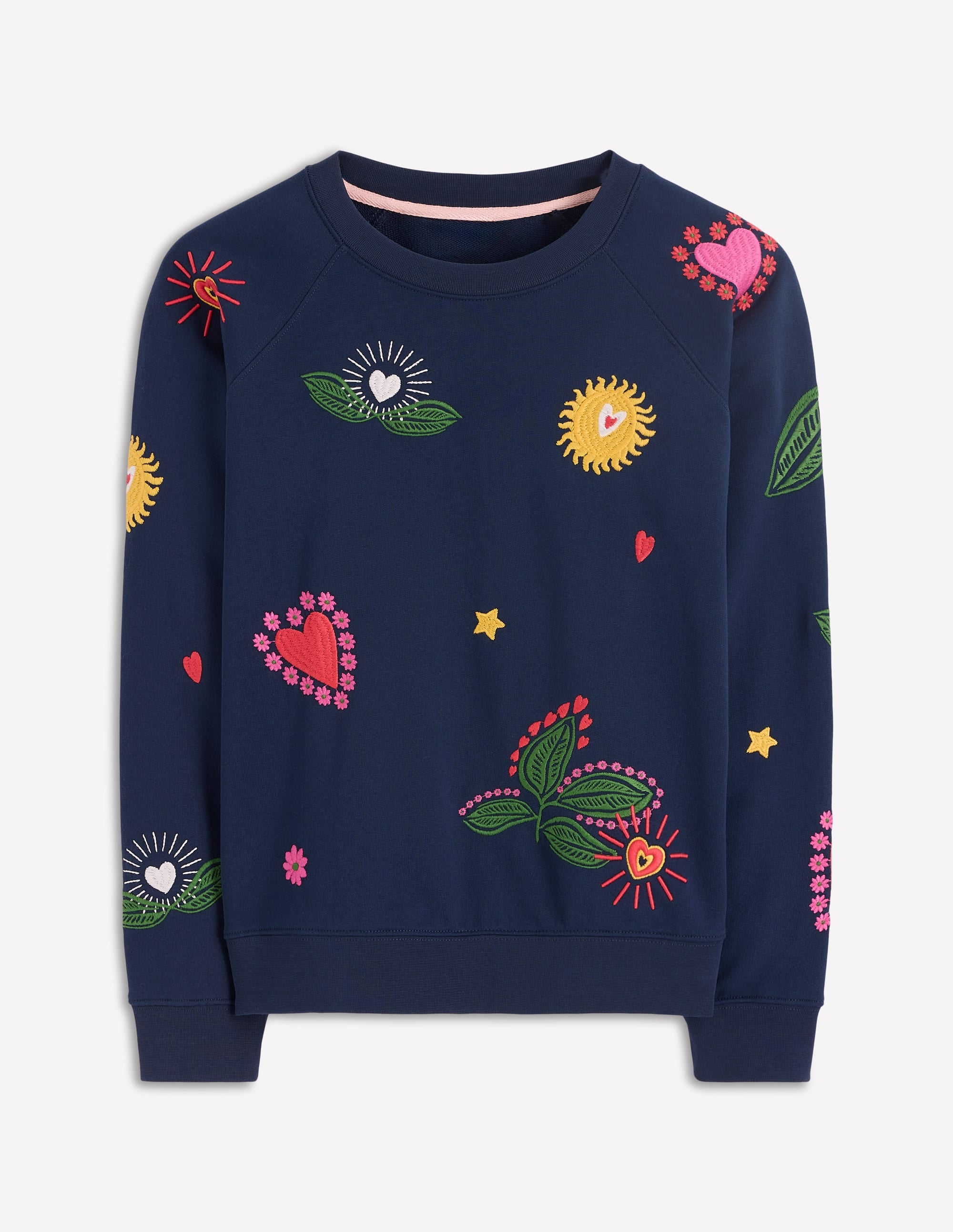 Sweat Rosa brodé-Bleu marine, broderie multi - Image 6
