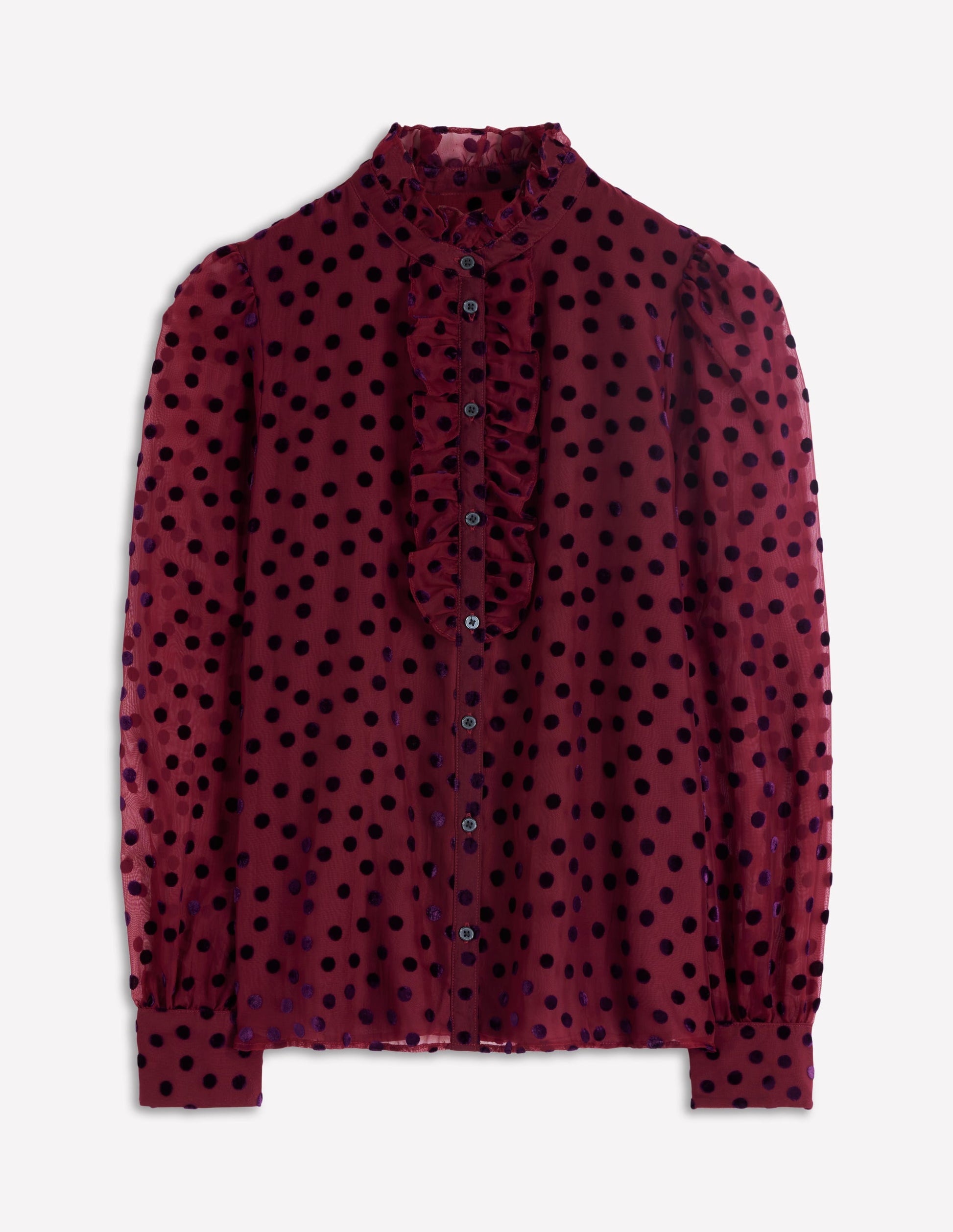 Sasha Devore Velvet Top-Deep Wisteria Spot-6