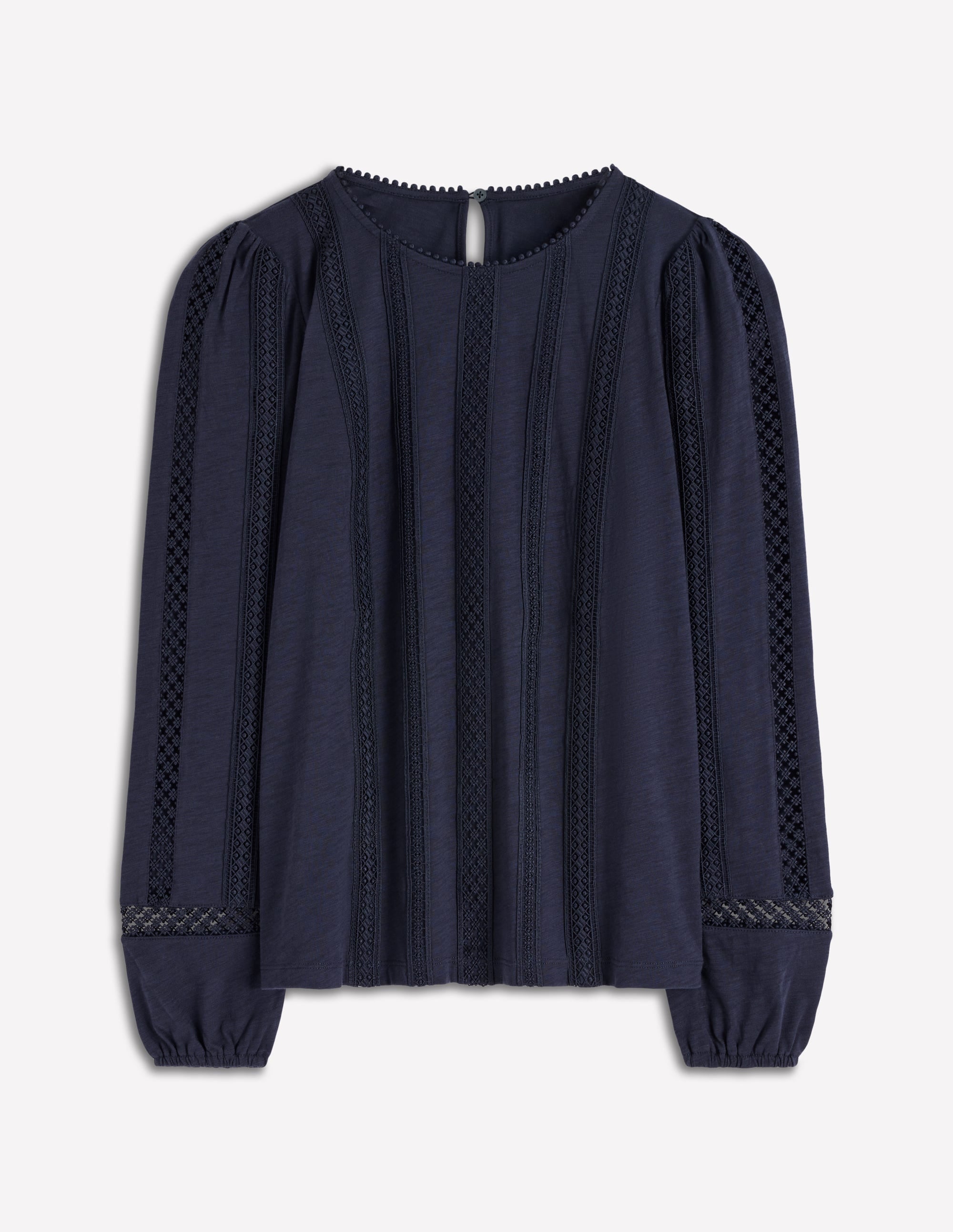Imi Jersey-Oberteil mit Besatz-Marineblau - Image 6