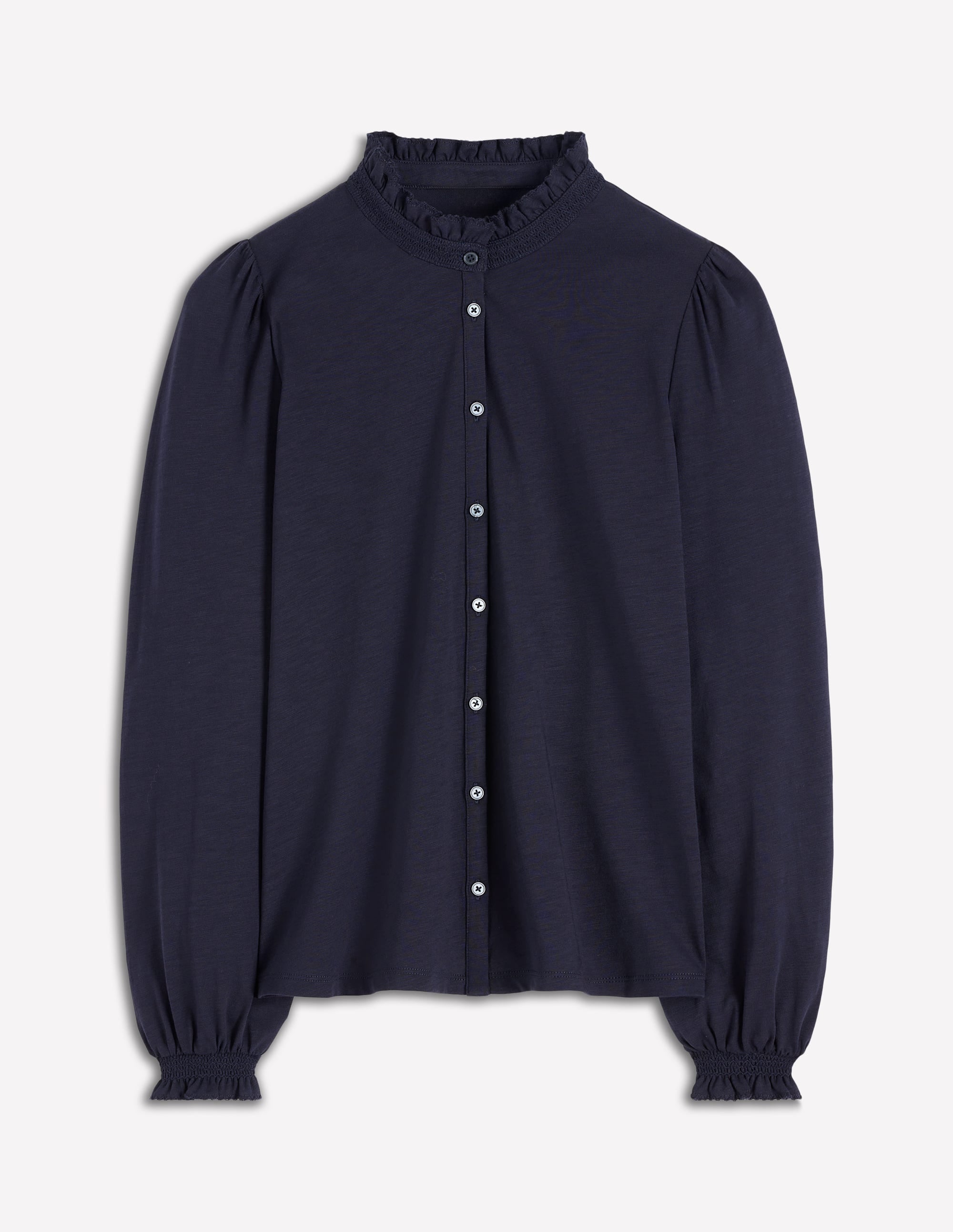 Chemise Effie à smocks-Bleu marine - Image 5