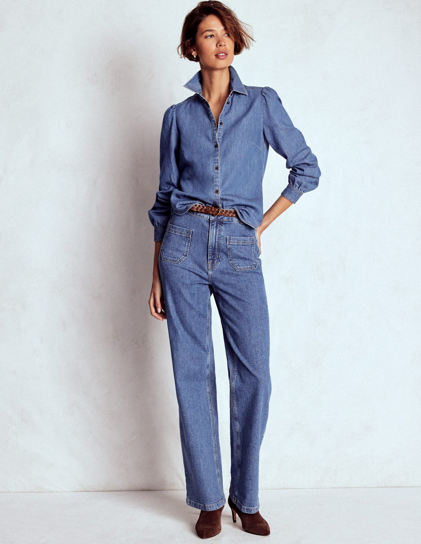 Cara Jeanshemd-Medium Vintage