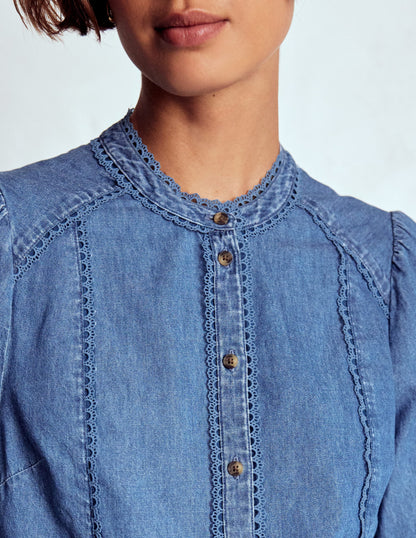 Top Rhea en jean à détails intégrés-Blanc/Cerf-3