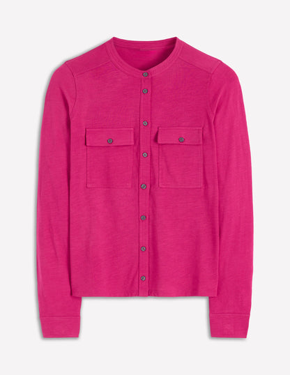 Hemd mit Steppnähten und Brusttasche-Granatapfel-5