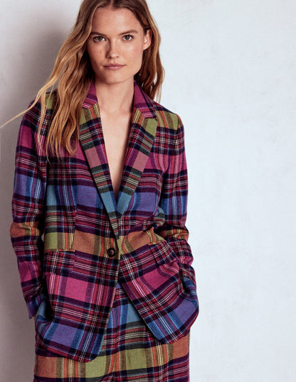 Woodbridge Check Blazer-Multi Blanket Check-4