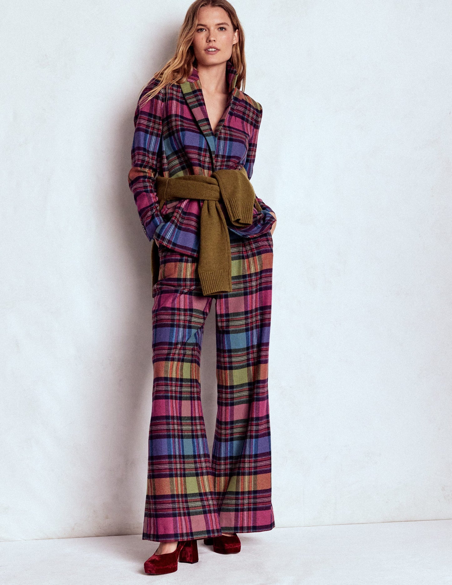 Woodbridge Check Blazer-Multi Blanket Check
