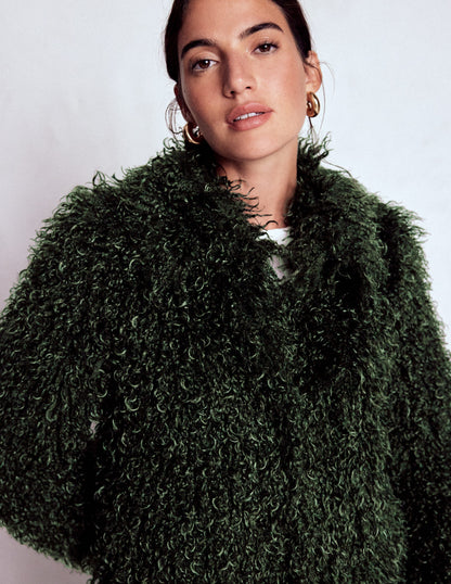 Faux Fur Coat-Kale Leaf, Faux Fur-3