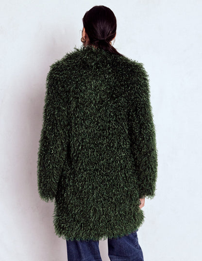 Faux Fur Coat-Kale Leaf, Faux Fur-4