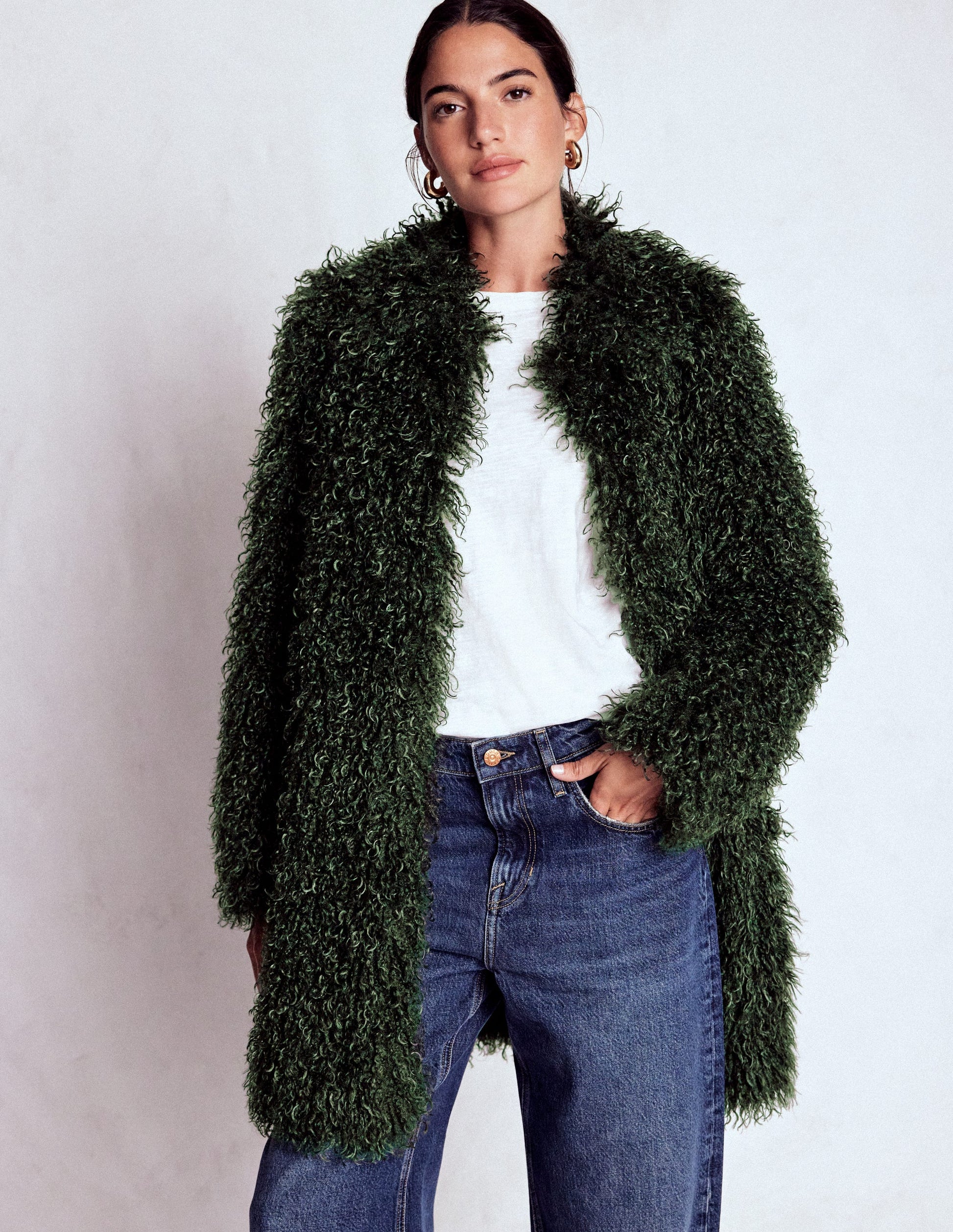 Faux Fur Coat-Kale Leaf, Faux Fur-5