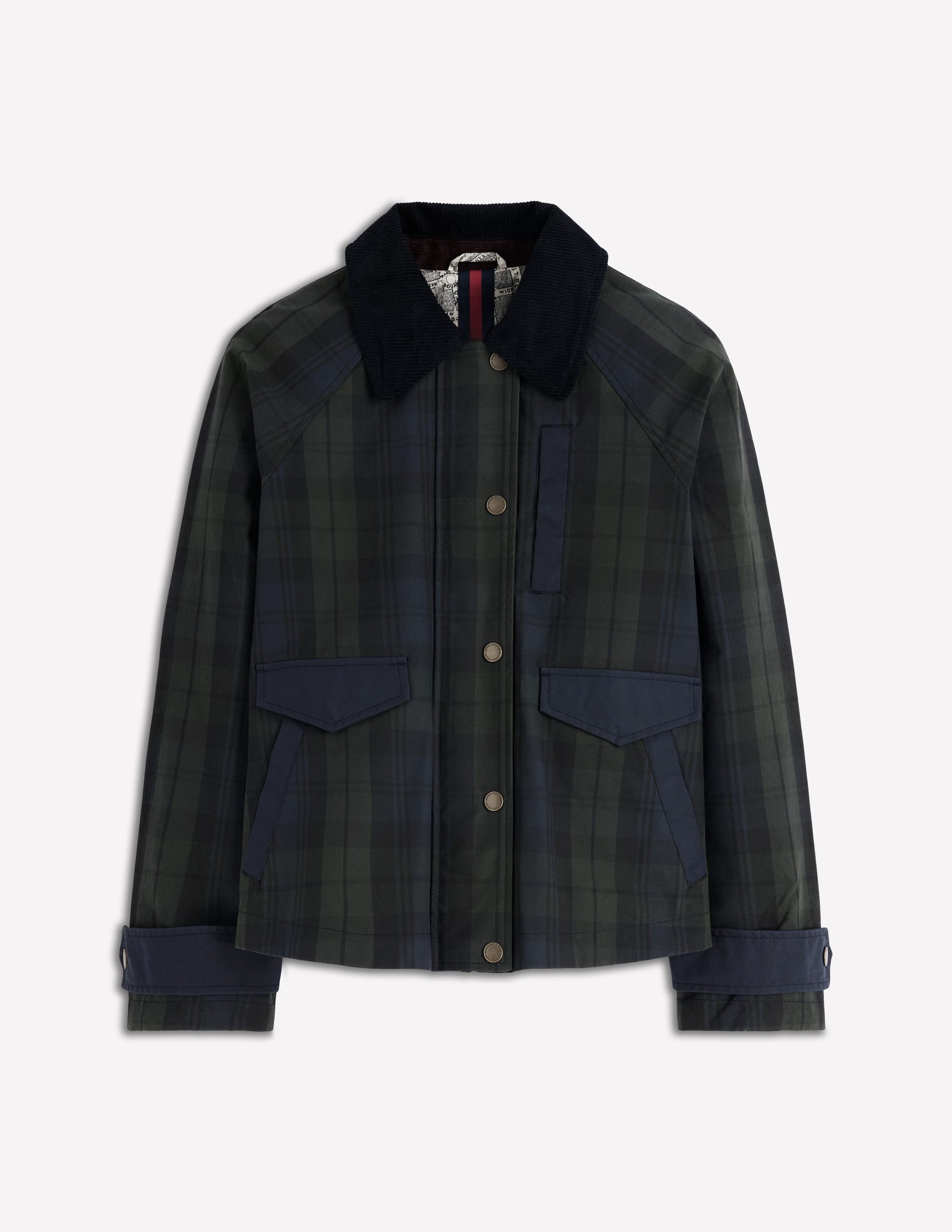 Raglan Wax Jacket-BLACKWATCH-7