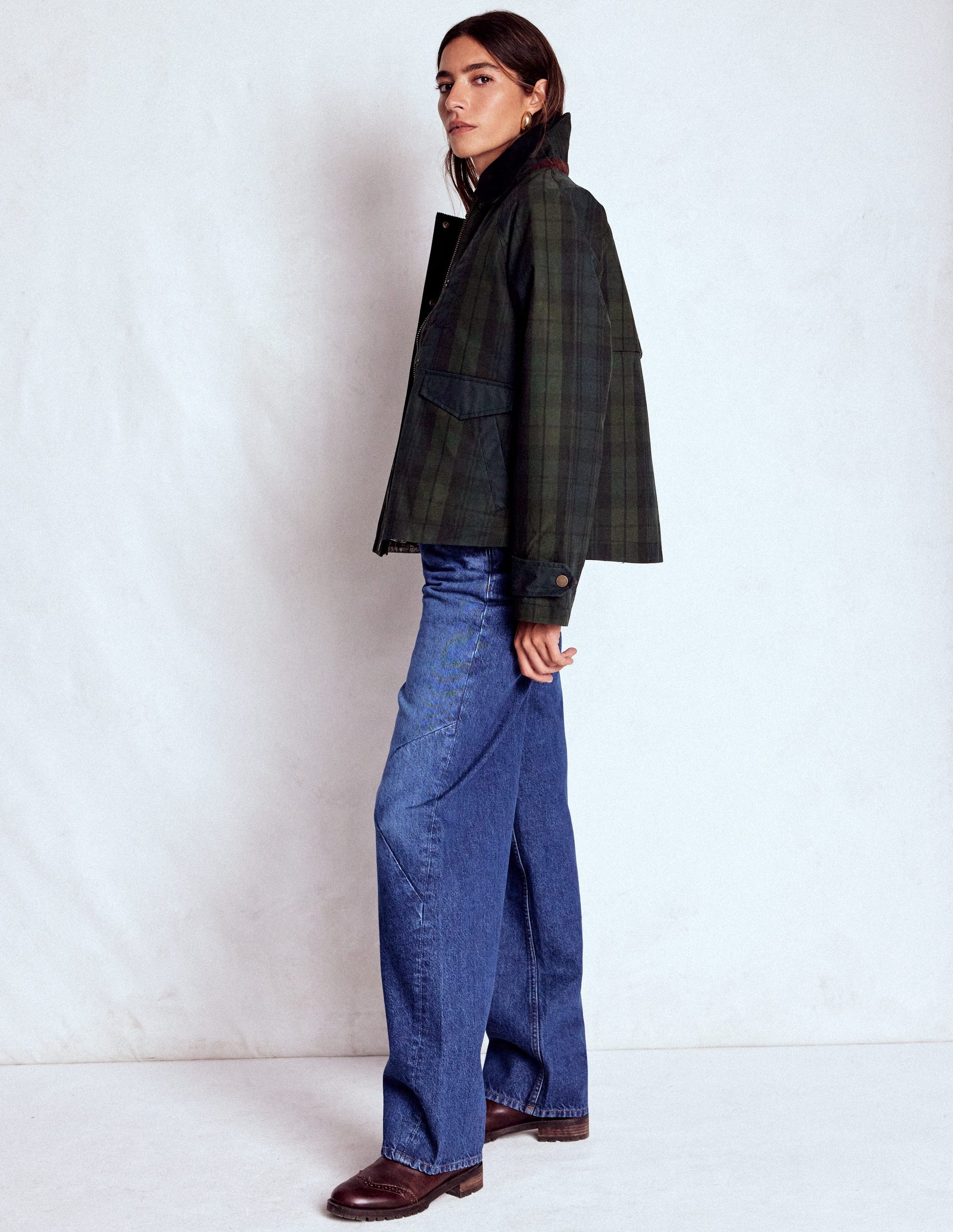 Raglan Wax Jacket-BLACKWATCH-2