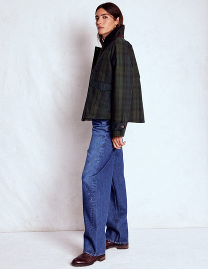 Raglan Wax Jacket-BLACKWATCH-2