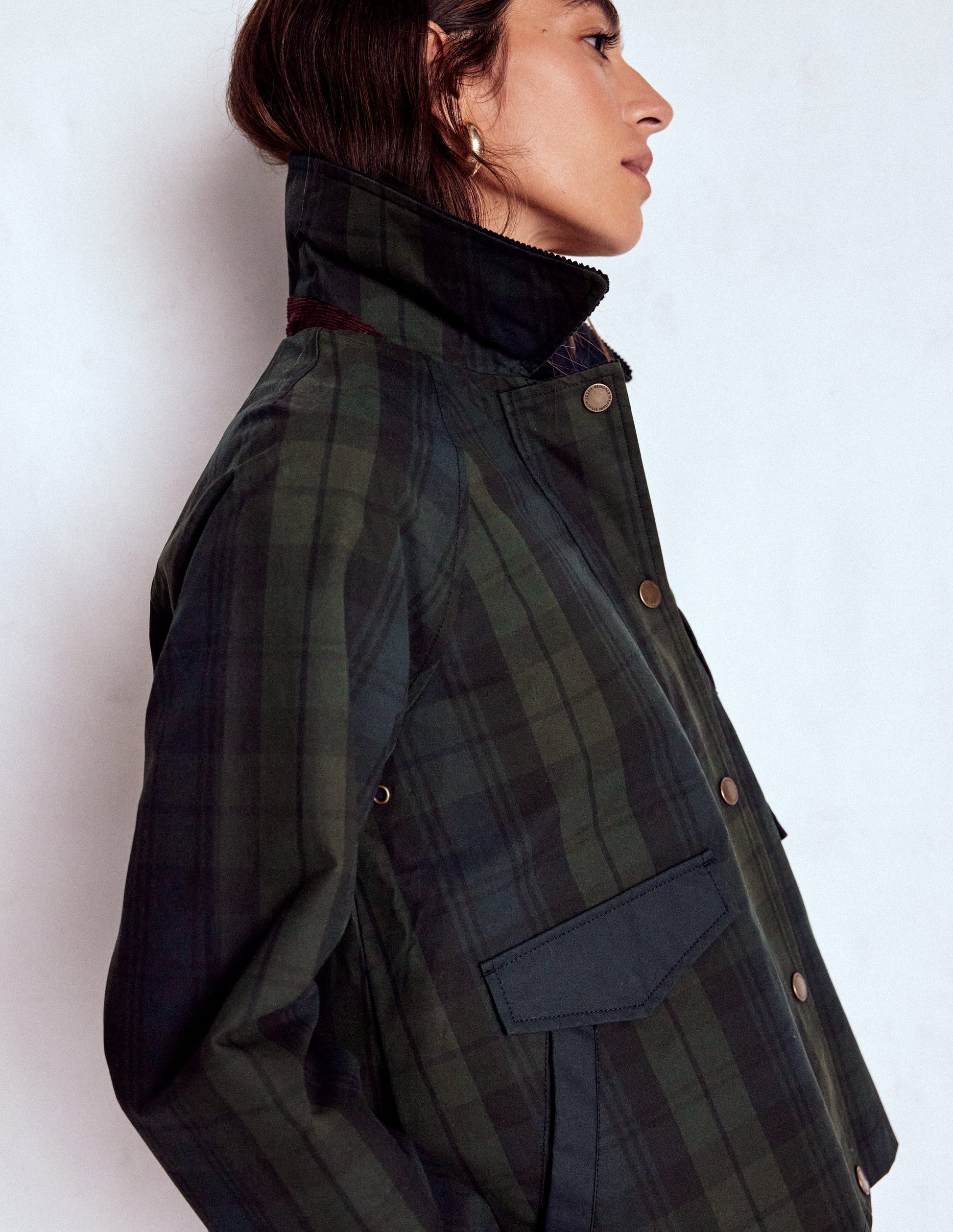 Raglan Wax Jacket-BLACKWATCH-3