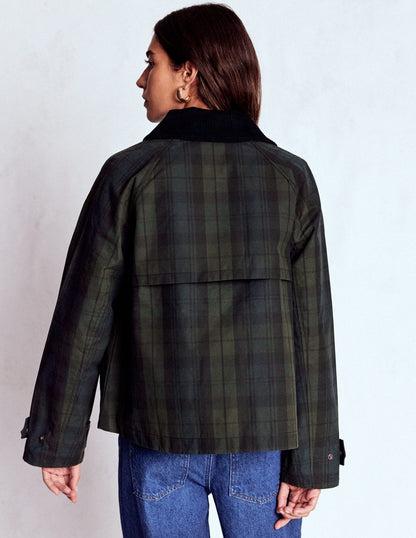 Raglan Wax Jacket-BLACKWATCH-4