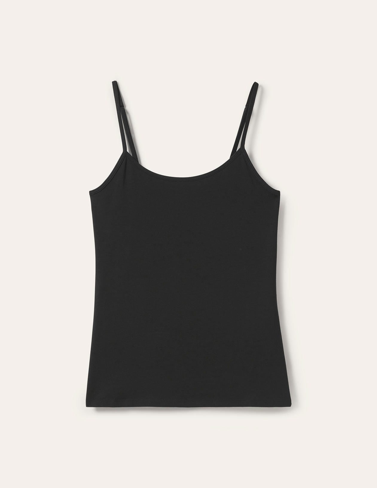 Schlichtes Camisole-Oberteil-Schwarz - Image 5