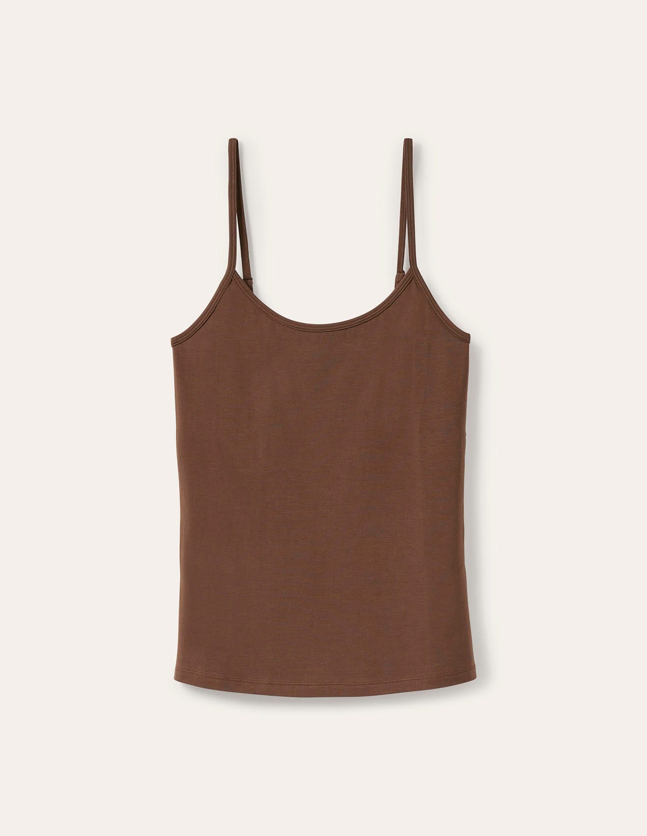 Schlichtes Camisole-Oberteil-Braun - Image 5