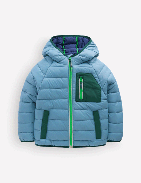 Bequem verstaubare, wattierte Jacke